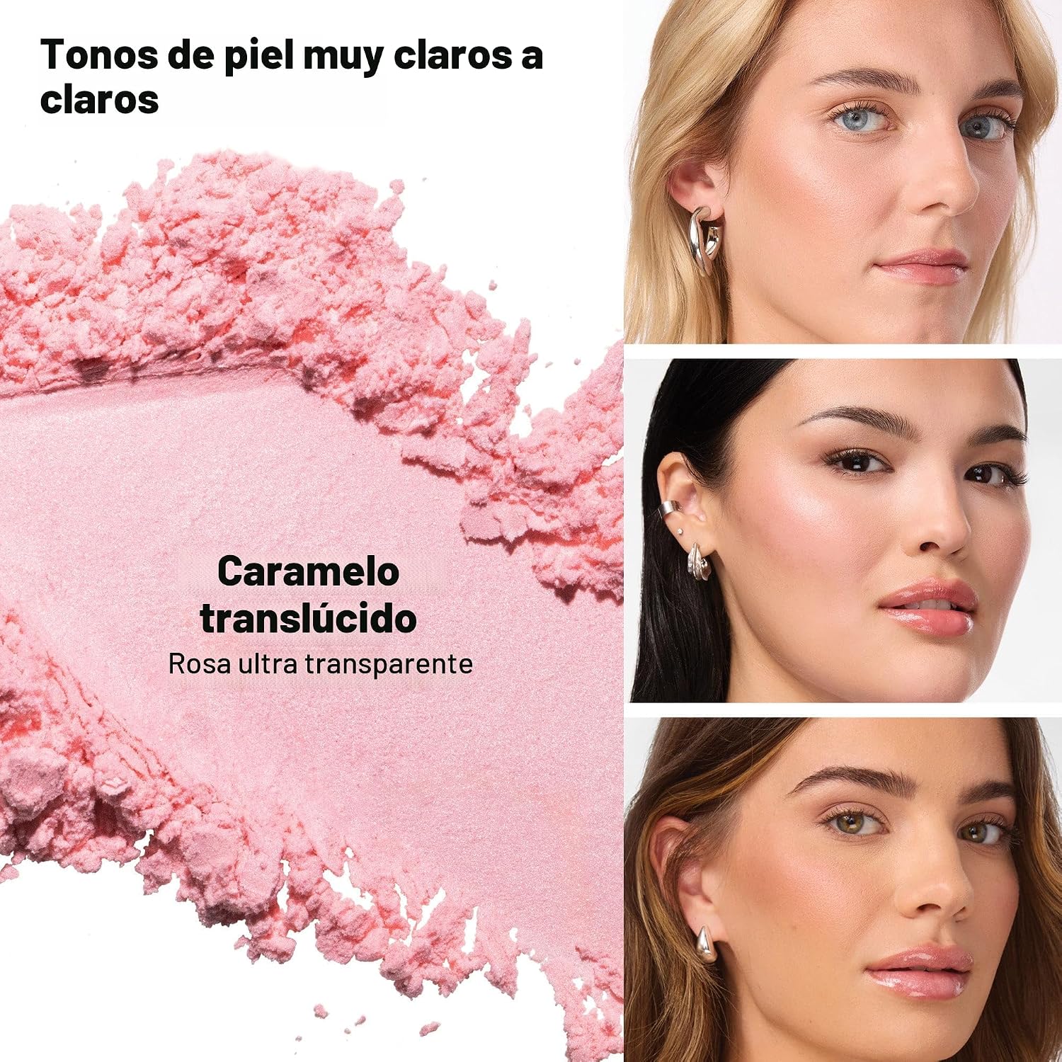 KOSAS CLOUD KIT DE MAQUILLAJE SET POLVO SUELTO FIJADOR TRANSLÚCIDO POLVO FACIAL DIFUMINADOR SIN TALCO EN TRANSLUCENT CANDY - 2
