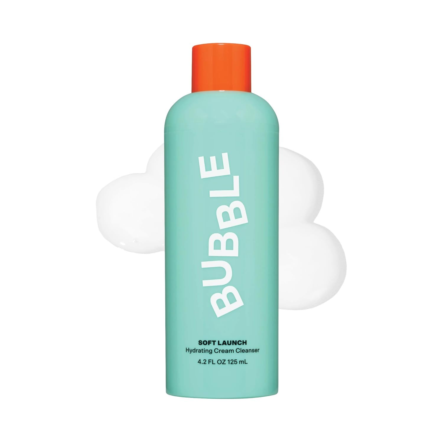 BUBBLE CUIDADO DE LA PIEL SOFT LAUNCH CREMA LIMPIADOR FACIAL - LIMPIADOR FACIAL HIDRATANTE PARA PIEL SECA - LAVADO FACIAL - 1