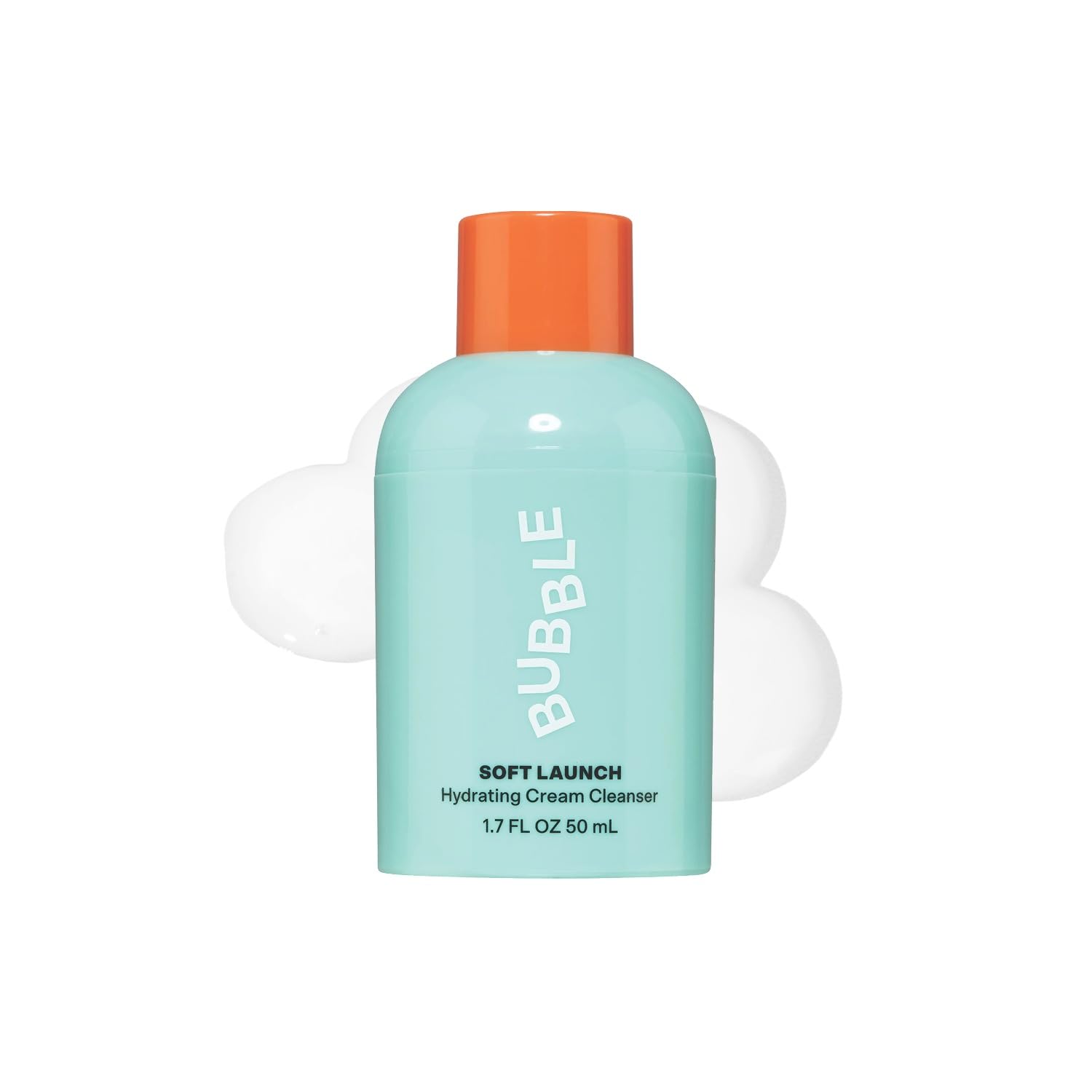 BUBBLE CUIDADO DE LA PIEL SOFT LAUNCH CREMA LIMPIADOR FACIAL - LIMPIADOR FACIAL HIDRATANTE PARA PIEL SECA - LAVADO FACIAL - 7