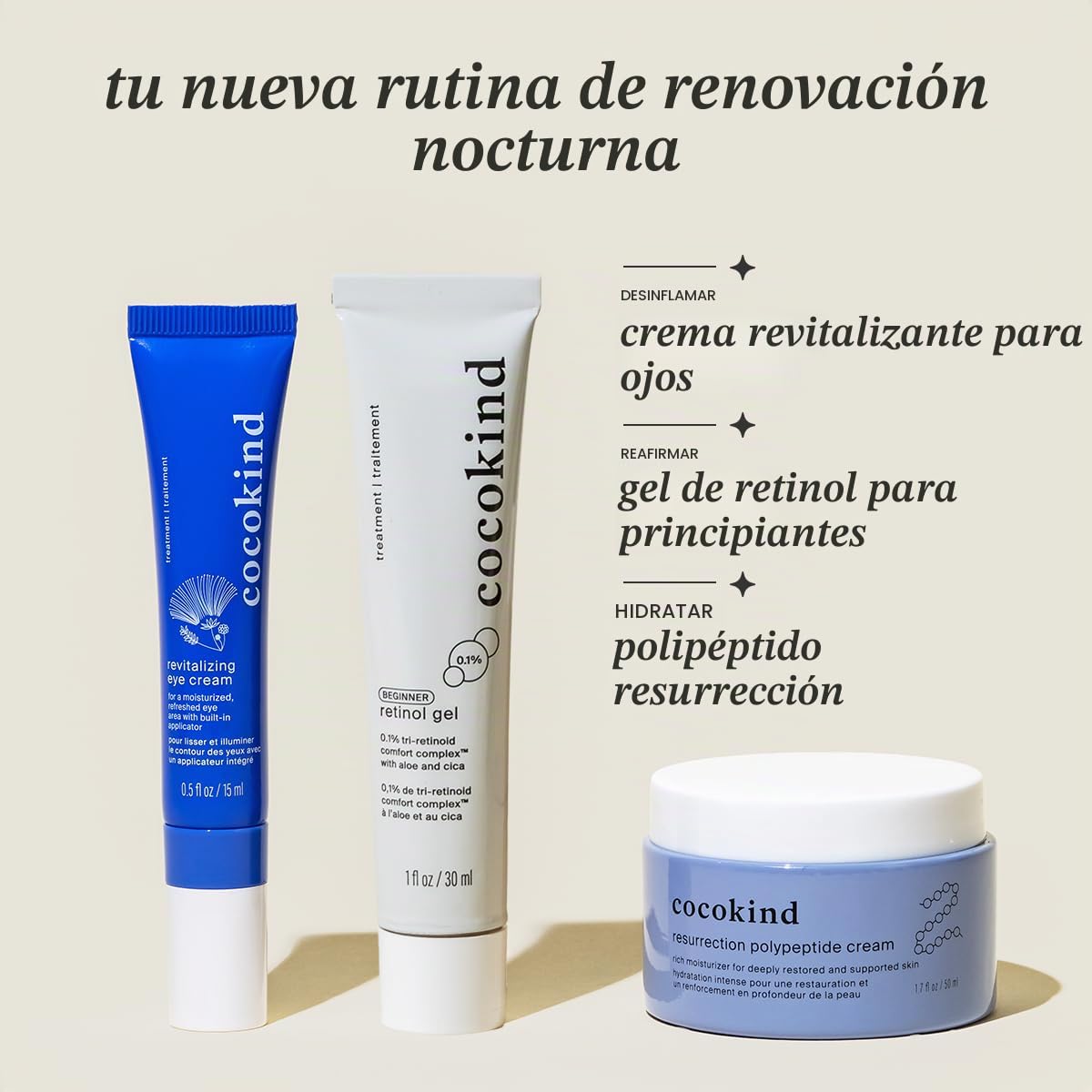 COCOKIND CREMA REVITALIZANTE PARA OJOS, DESINFLA Y REDUCE LAS LÍNEAS FINAS Y LAS ARRUGAS, CREMA PARA UN ÁREA DE OJOS MÁS - 5