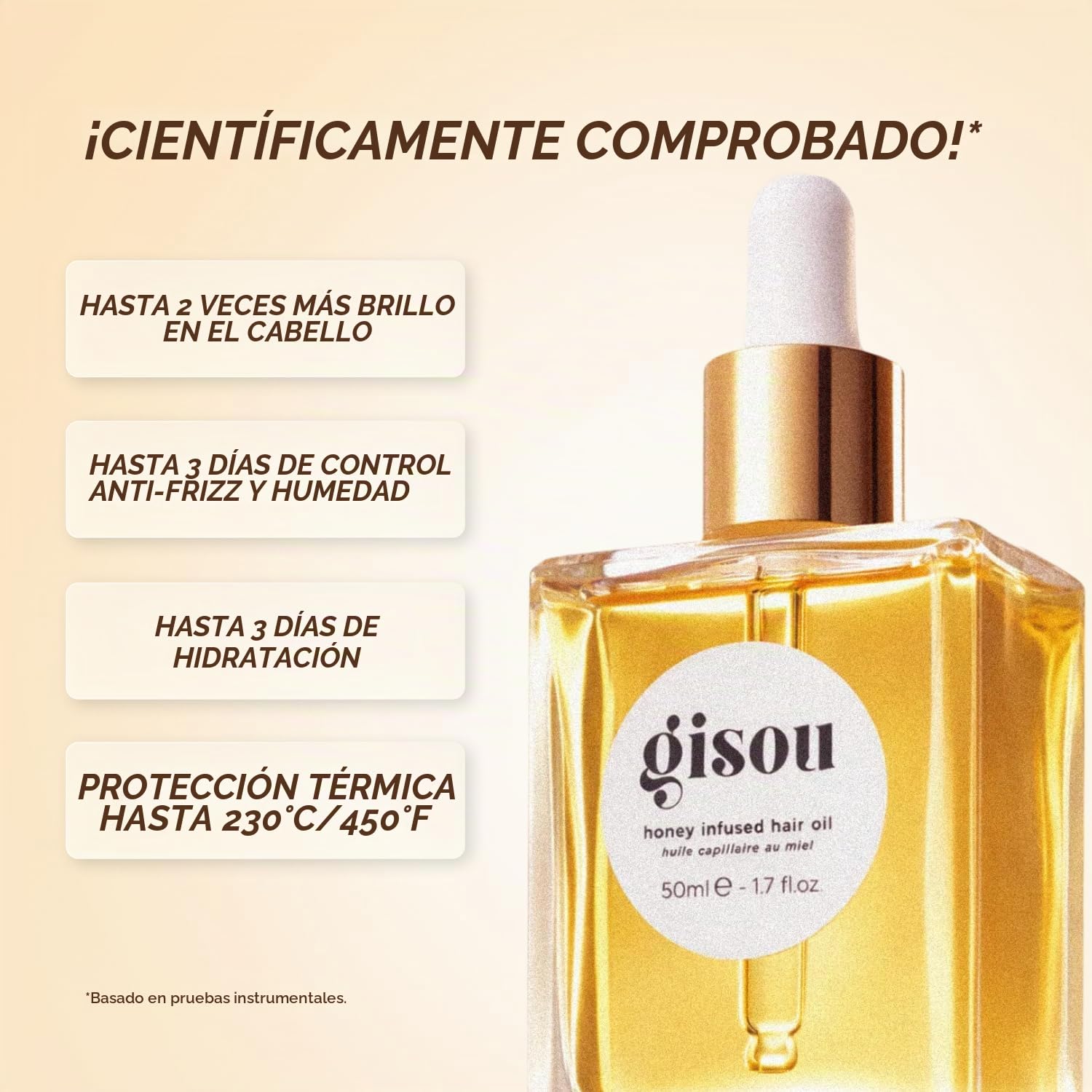 ACEITE PARA EL CABELLO CON INFUSIÓN DE MIEL GISOU 1.7 FL OZ - 3