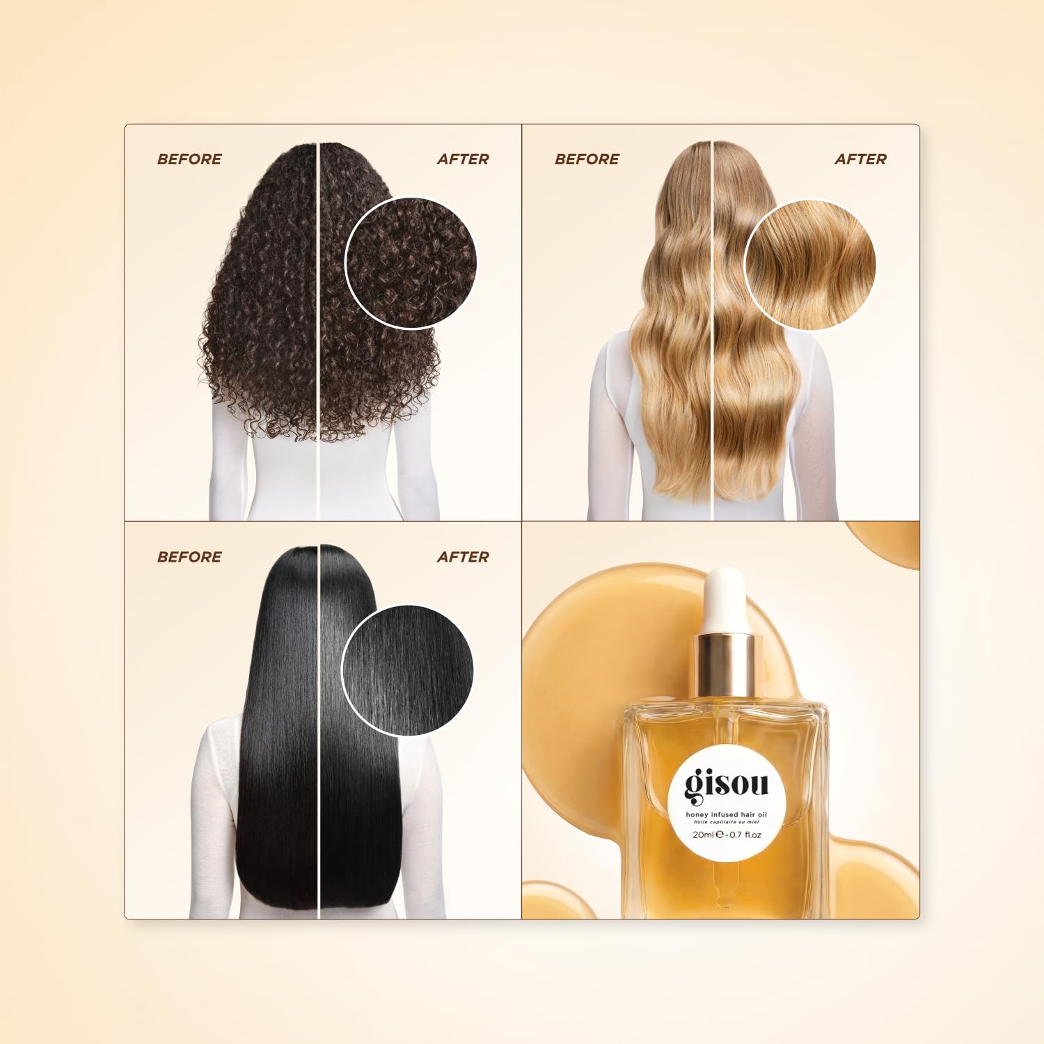 ACEITE PARA EL CABELLO CON INFUSIÓN DE MIEL GISOU 1.7 FL OZ - 5