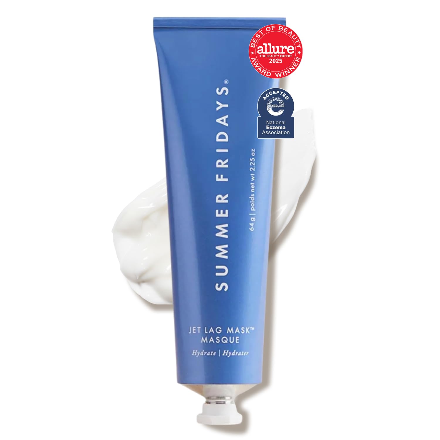 SUMMER FRIDAYS JET LAG MASCARILLA FACIAL - CREMA HIDRATANTE FACIAL MASCARILLA - ENRIQUECIDA CON ÁCIDO HIALURÓNICO, - 1
