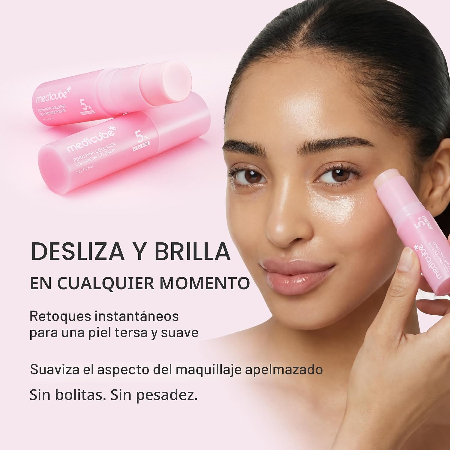 MEDICUBE PDRN - BÁLSAMO MÚLTIPLE DE COLÁGENO ROSA PARA VOLUMEN BÁLSAMO FACIAL Y CORPORAL VOLUFILINE, PDRN, NAD, COLÁGENO - 6