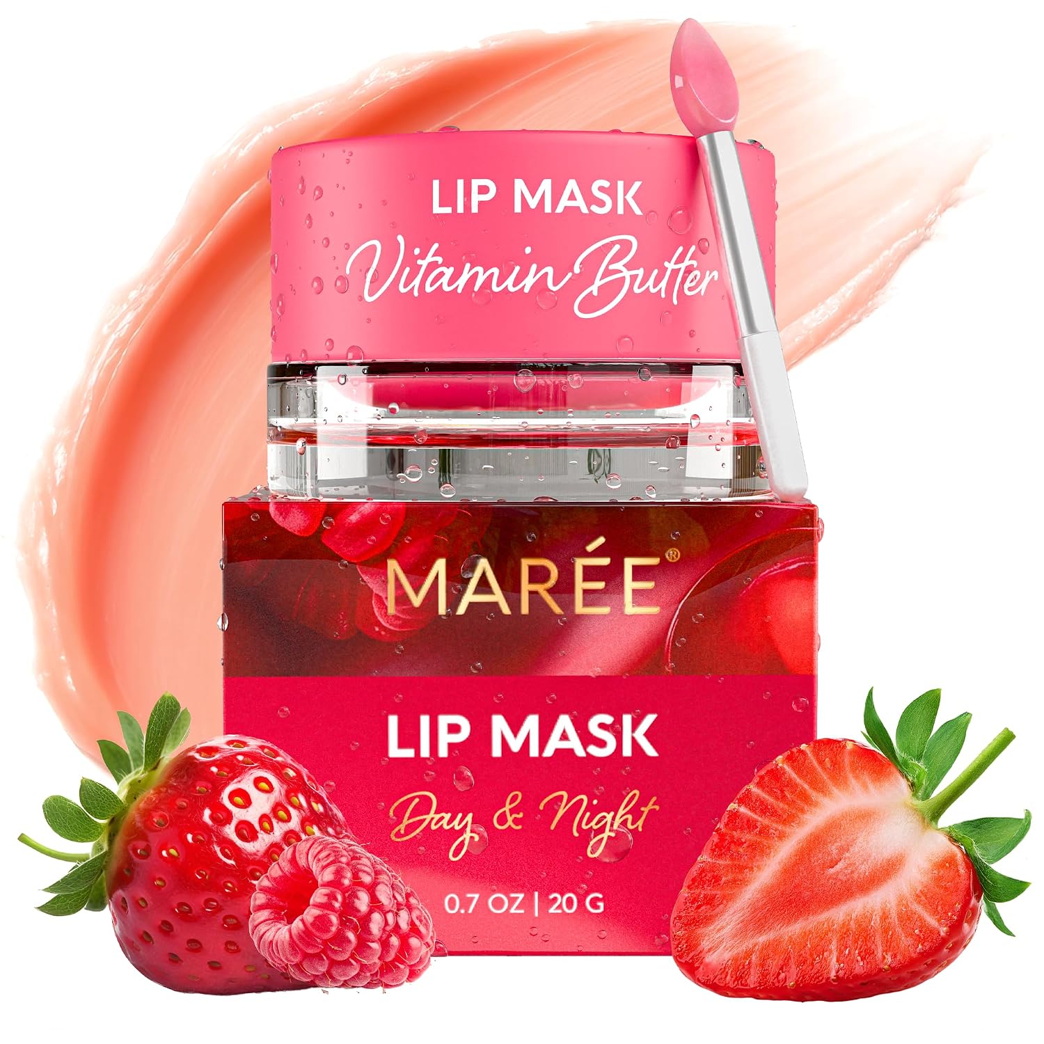 MAREE MASCARILLA LABIAL NOCTURNA - HIDRATANTE LABIAL PARA LABIOS MUY SECOS - BÁLSAMO DE MANTEQUILLA LABIAL HIDRATANTE - 1