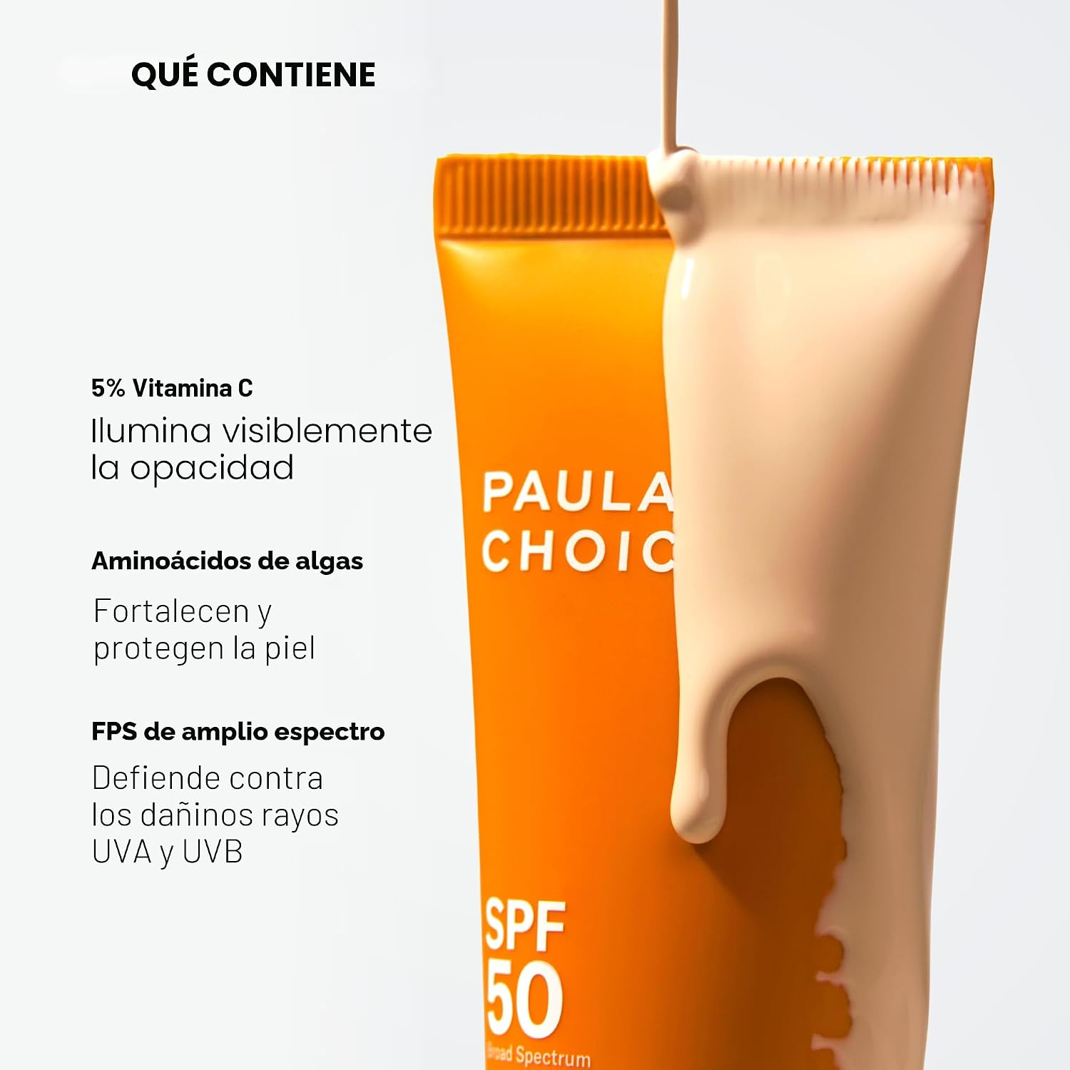 PAULA S CHOICE PROTECTOR SOLAR FACIAL TRANSPARENTE CON 5% VITAMINA C SPF 50 - 5