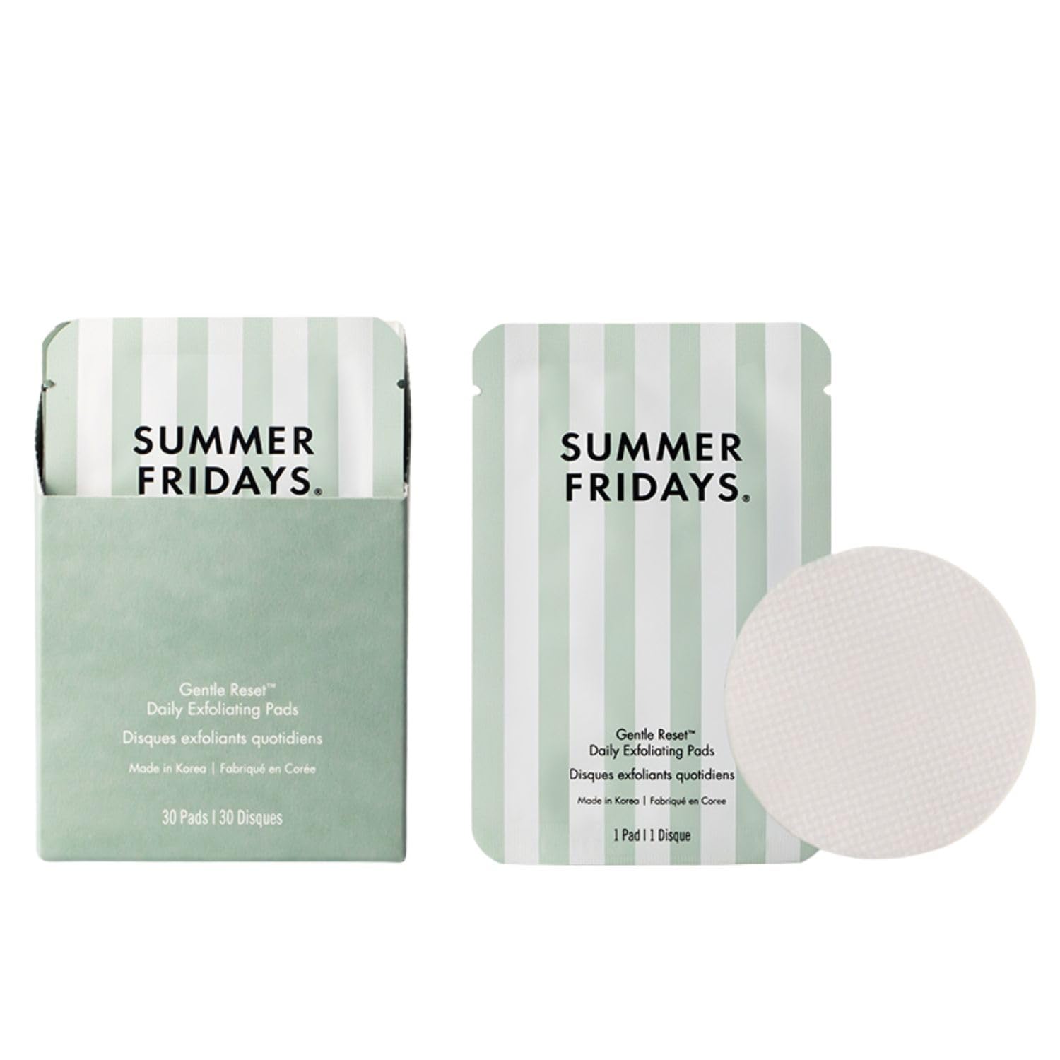 SUMMER FRIDAYS GENTLE RESET - ALMOHADILLAS DE TÓNER EXFOLIANTES DIARIAS 30 UNIDADES - 1