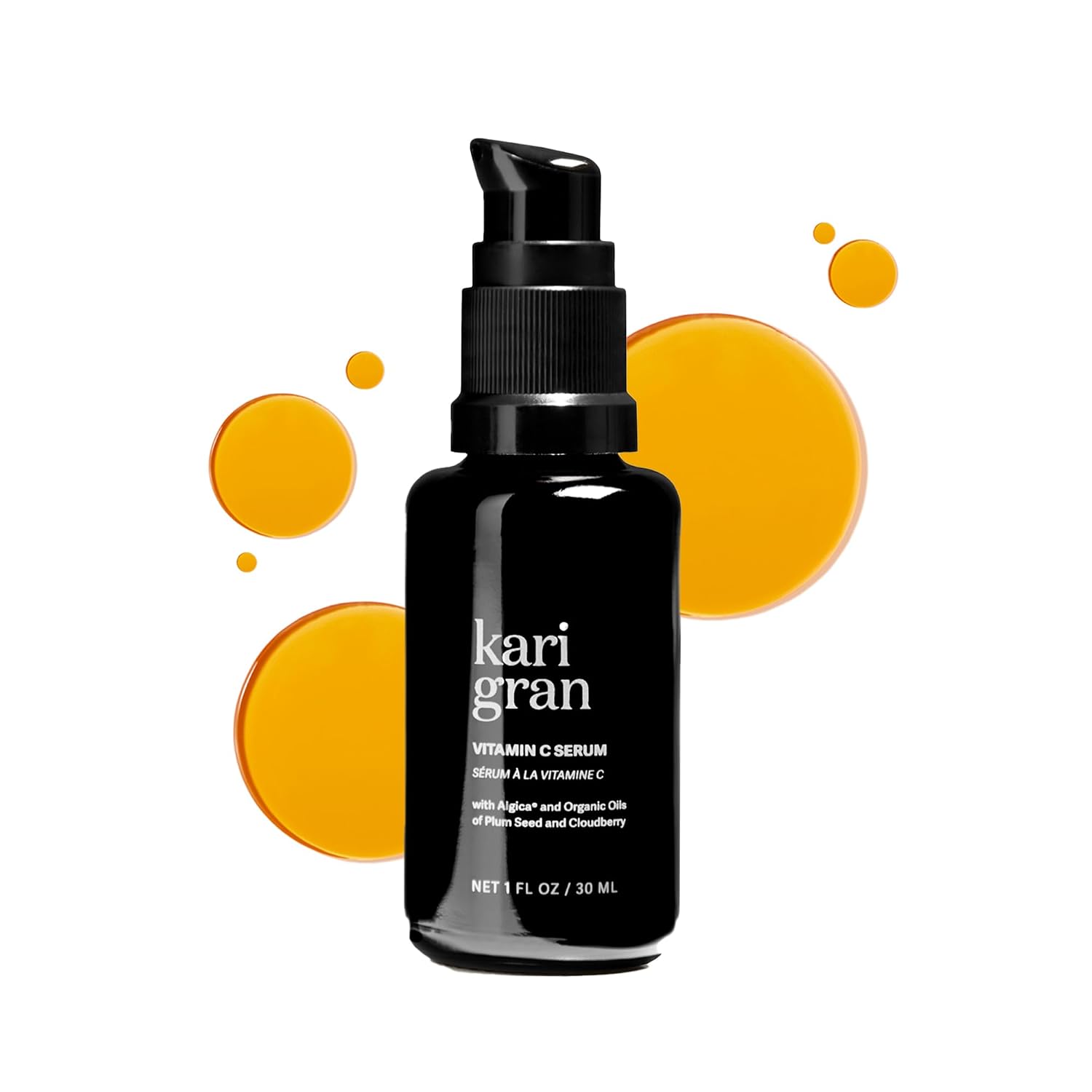 KARI GRAN 10% THDA SUERO DE VITAMINA C, A BASE DE ACEITE, ILUMINADOR DE LA PIEL, 1 ONZA - 1