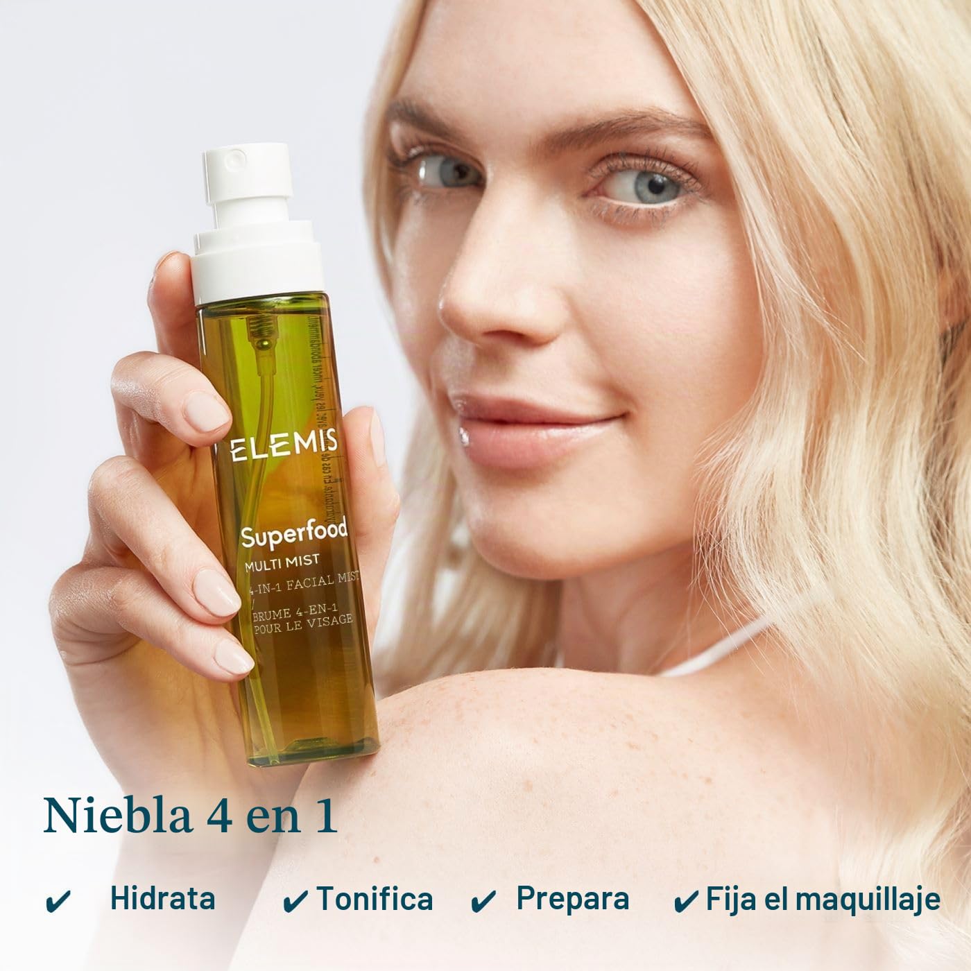 ELEMIS SUPERFOOD MULTI MIST SPRAY FACIAL DE IMPRIMACIÓN, TONIFICACIÓN Y FIJACIÓN, 3.3 ONZAS LÍQUIDAS - 2