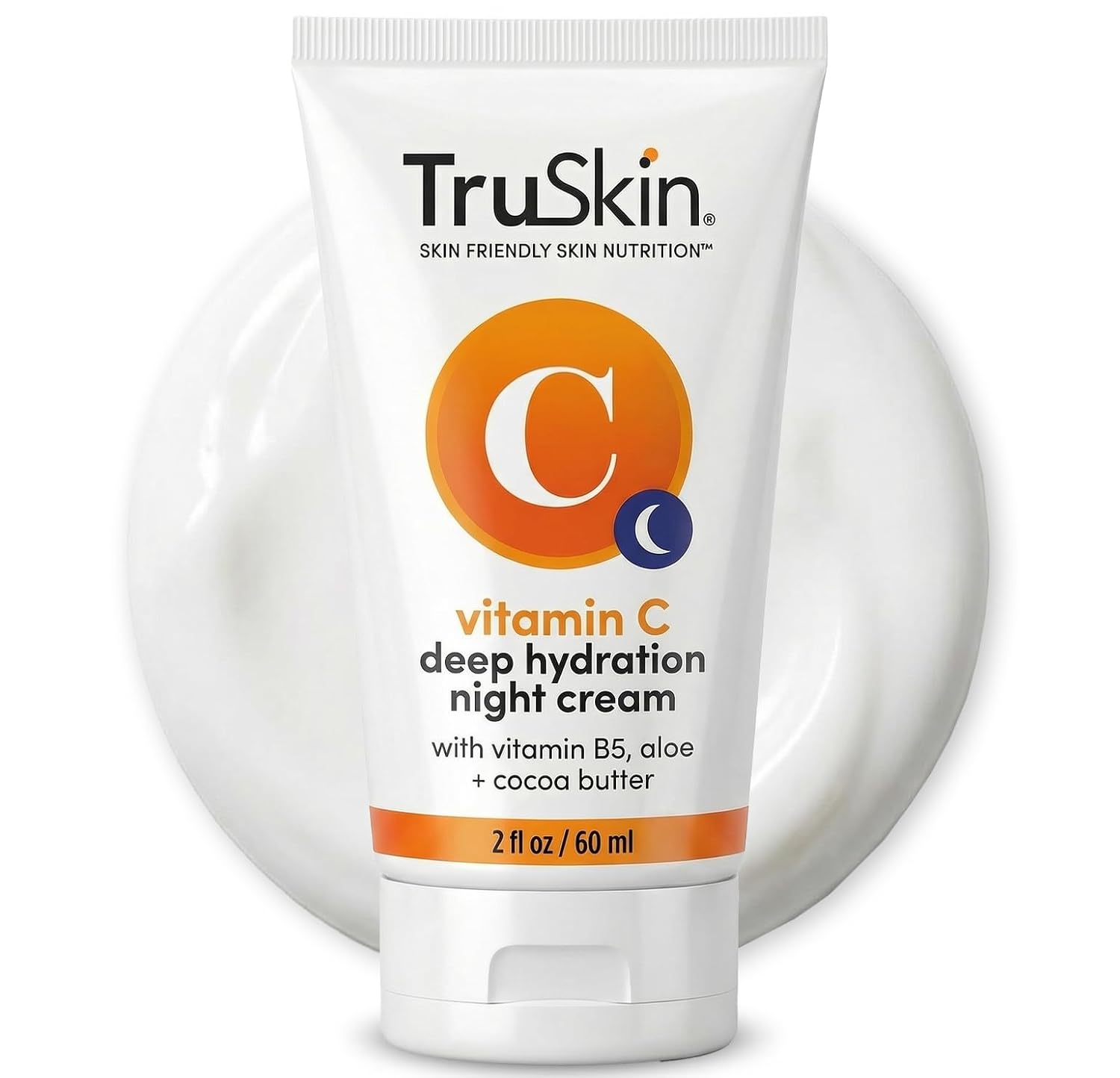 TRUSKIN CREMA NOCTURNA CON VITAMINA C MEZCLA DE APOYO NATURAL DEL COLÁGENO DE LA PIEL CON MANTECA DE CACAO, VITAMINA B5, - 1