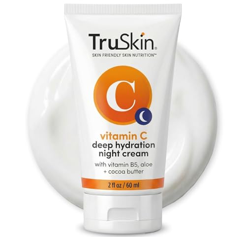 TRUSKIN CREMA NOCTURNA CON VITAMINA C MEZCLA DE APOYO NATURAL DEL COLÁGENO DE LA PIEL CON MANTECA DE CACAO, VITAMINA B5, - 7