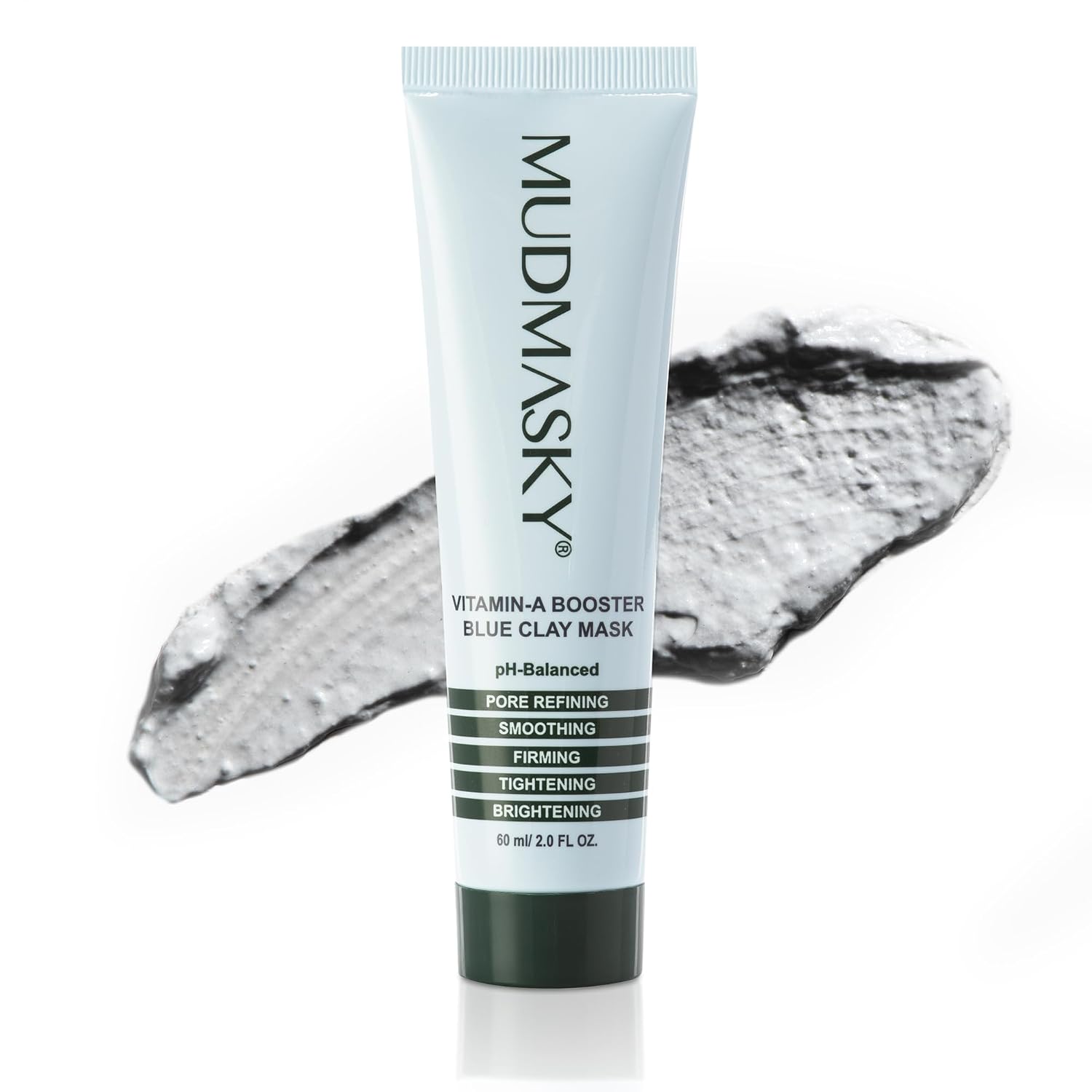 MUDMASKY VITAMIN-A BOOSTER BLUE CLAY MASCARILLA FACIAL 2.0 FL OZ / 2.0FL - ALTERNATIVA NATURAL DE RETINOL CON BAKUCHIOL, - 1