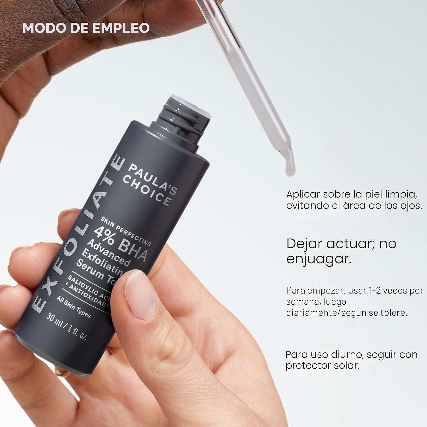 PAULA S CHOICE SKIN PERFECTING - TÓNICO DE SUERO EXFOLIANTE AVANZADO BHA AL 4%, SUAVIZANTE FACIAL CON ÁCIDO SALICÍLICO - 7