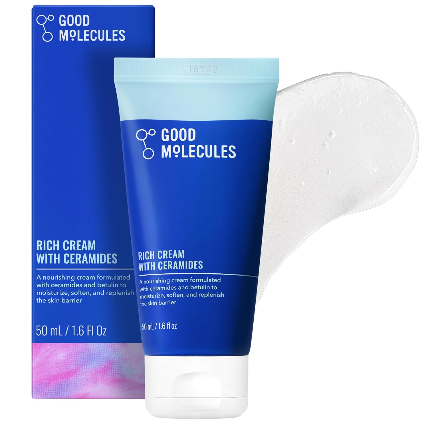 GOOD MOLECULES CREMA RICA CON CERAMIDAS 50 ML / 1.6 OZ HIDRATANTE FACIAL DIARIO PARA PIEL SECA, ENROJECIMIENTO LOCIÓN FACIAL - 1