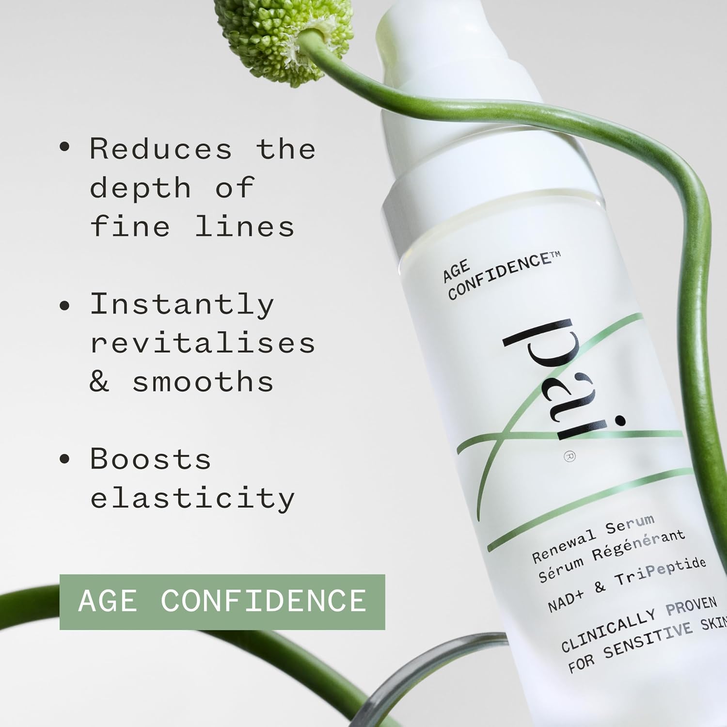 PAI CUIDADO DE LA PIEL - SUERO RENOVADOR AGE CONFIDENCE CON NAD Y TRIPÉPTIDO CUIDADO DE LA PIEL NATURAL, VEGANO Y SENSIBLE 1 - 6