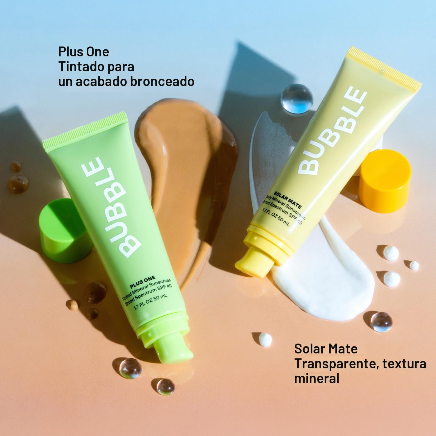 BUBBLE CUIDADO DE LA PIEL PROTECTOR SOLAR DIARIO MINERAL DE AMPLIO ESPECTRO SPF 40 - PROTECTOR SOLAR CON TINTE PARA LA CARA - 4