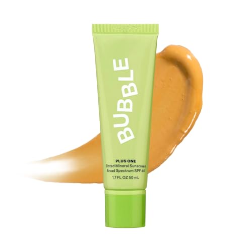BUBBLE CUIDADO DE LA PIEL PROTECTOR SOLAR DIARIO MINERAL DE AMPLIO ESPECTRO SPF 40 - PROTECTOR SOLAR CON TINTE PARA LA CARA - 6