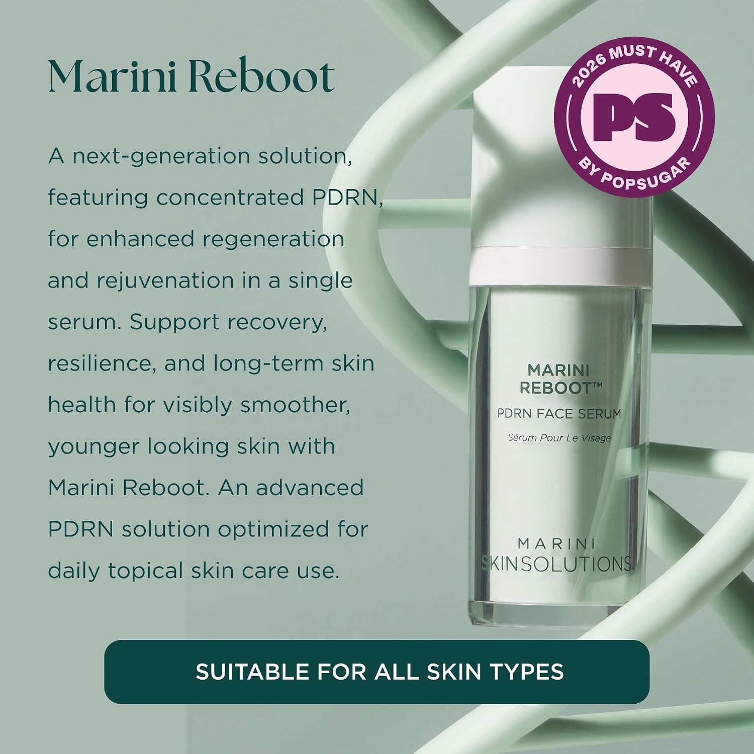 MARINI SKINSOLUTIONS MARINI REBOOT - SUERO FACIAL ANTIENVEJECIMIENTO PDRN - APOYA UNA PIEL VISIBLEMENTE MÁS SUAVE - 2