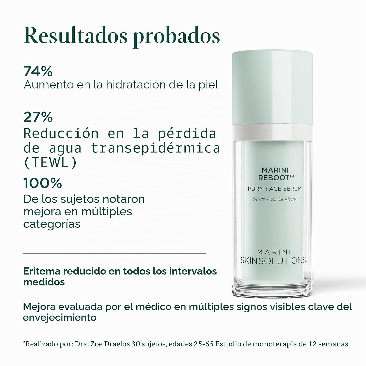 MARINI SKINSOLUTIONS MARINI REBOOT - SUERO FACIAL ANTIENVEJECIMIENTO PDRN - APOYA UNA PIEL VISIBLEMENTE MÁS SUAVE - 5