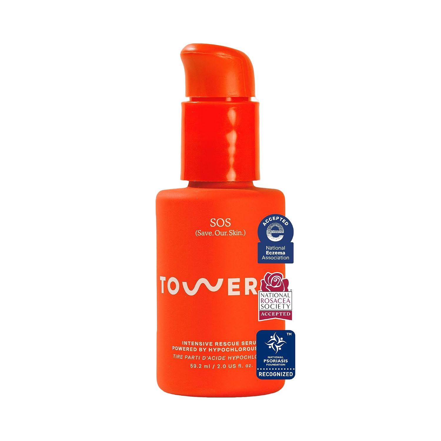 TOWER 28 SOS - SUERO DE RESCATE INTENSIVO PARA PIELES SENSIBLES, CUIDADO DE LA PIEL CON ÁCIDO HIPOCLOROSO, AYUDA A REDUCIR - 1