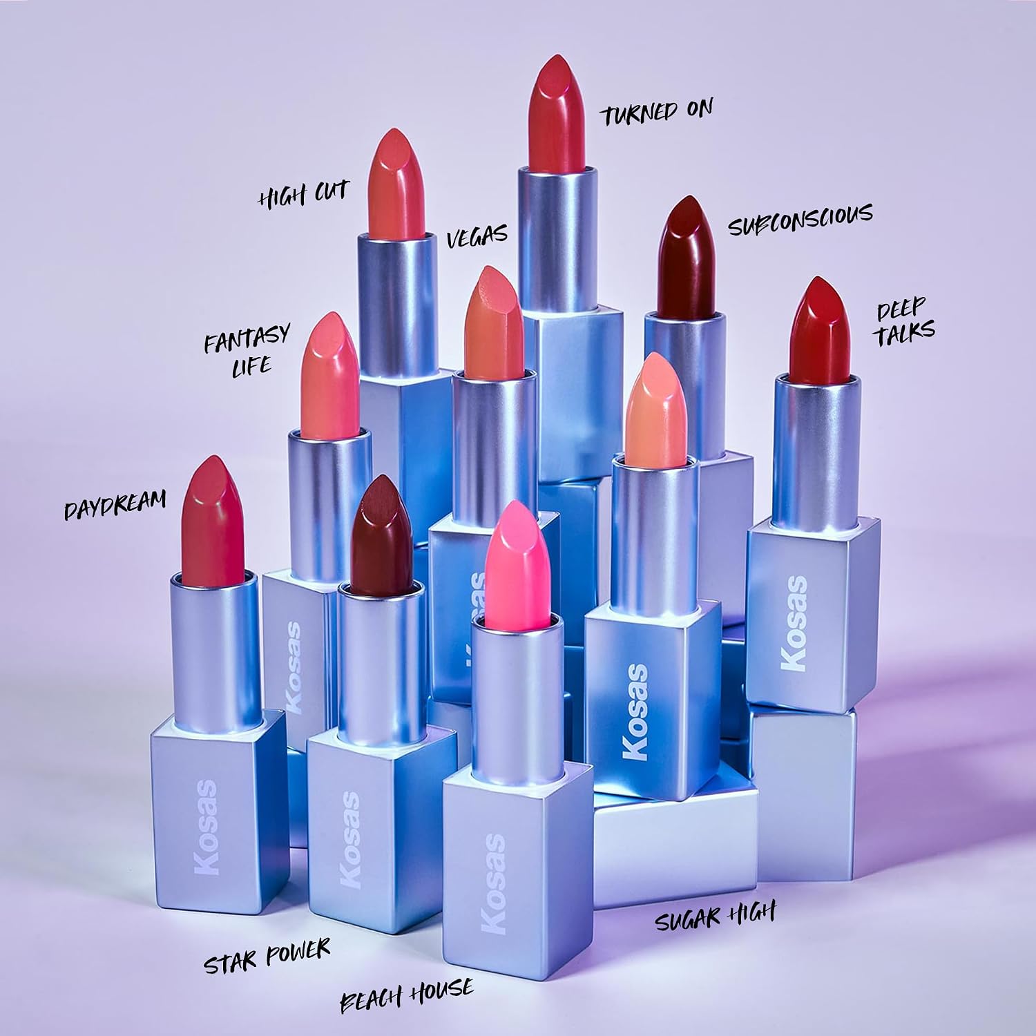 KOSAS COLOR DE LABIOS SIN PESO LĂPIZ LABIAL SATINADO NUTRITIVO - COLOR DE LABIOS DE ALTO IMPACTO CON FĂRMULA LIMPIA - - 5