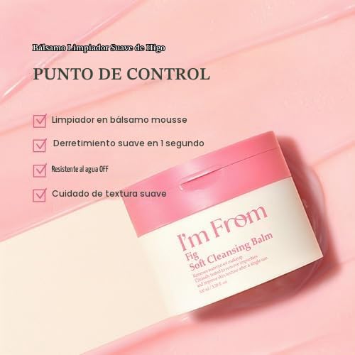 I M FROM BÁLSAMO LIMPIADOR SUAVE DE HIGO, FUNDE MAQUILLAJE Y PROTECTOR SOLAR, REMOVEDOR DE MAQUILLAJE, TODO TIPO DE PIEL, - 4