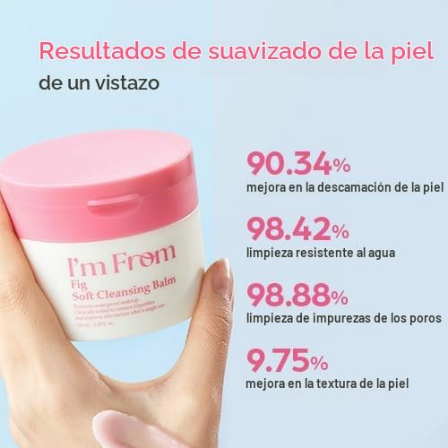 I M FROM BÁLSAMO LIMPIADOR SUAVE DE HIGO, FUNDE MAQUILLAJE Y PROTECTOR SOLAR, REMOVEDOR DE MAQUILLAJE, TODO TIPO DE PIEL, - 6