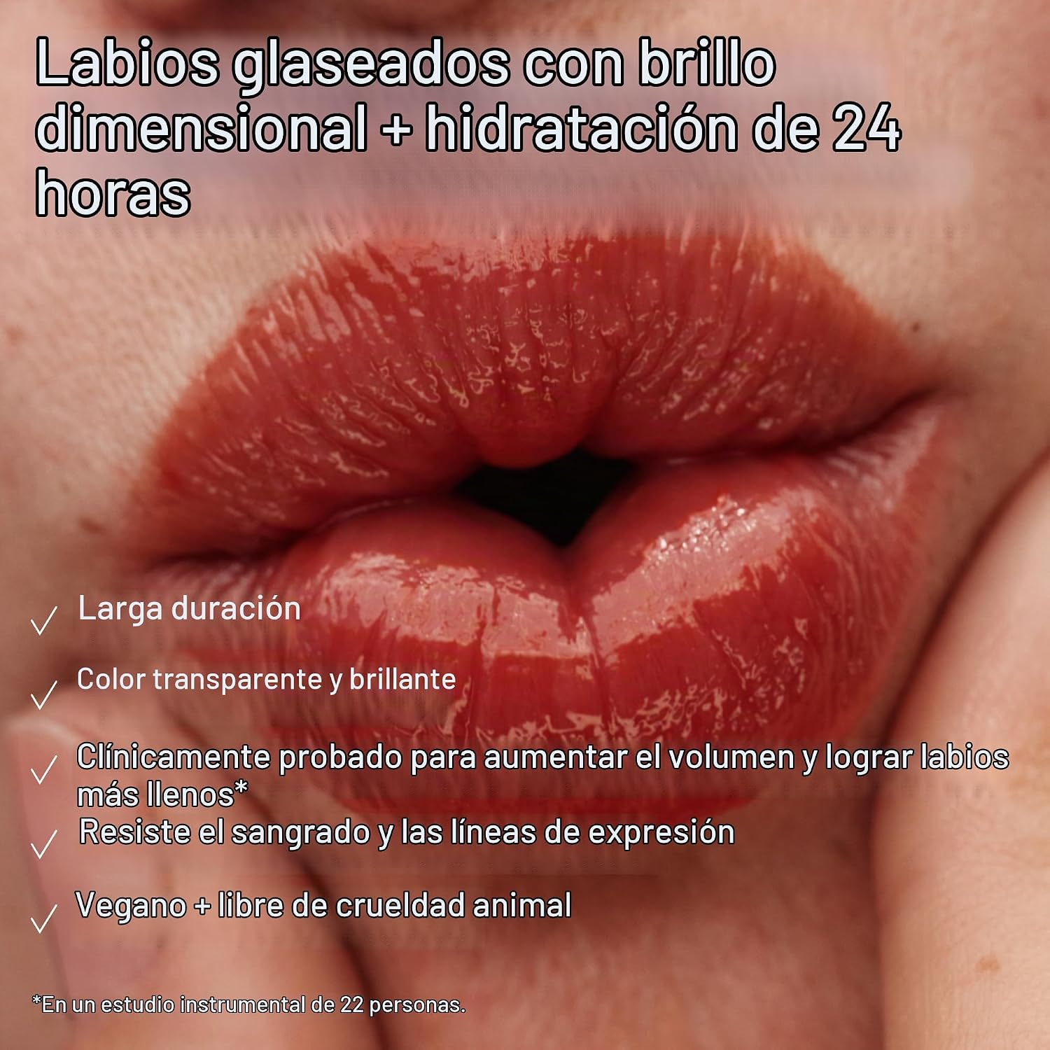 ILIA - BRILLO LABIAL HIDRATANTE OVERGLAZE HIDRATA, REGORDETE, SUAVE LARGA DURACIĂN, RESISTENTE AL SANGRADO Y A LAS PLUMAS, - 3