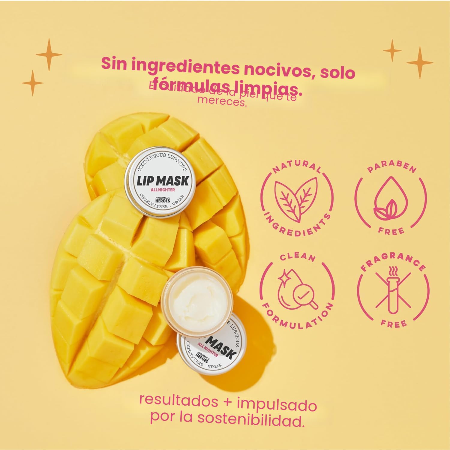 MĂSCARA LABIAL 100% NATURAL PARA DORMIR, HIDRATANTE Y ACONDICIONADOR DE LABIOS DURANTE LA NOCHE PARA LABIOS SECOS. BĂLSAMO - 3