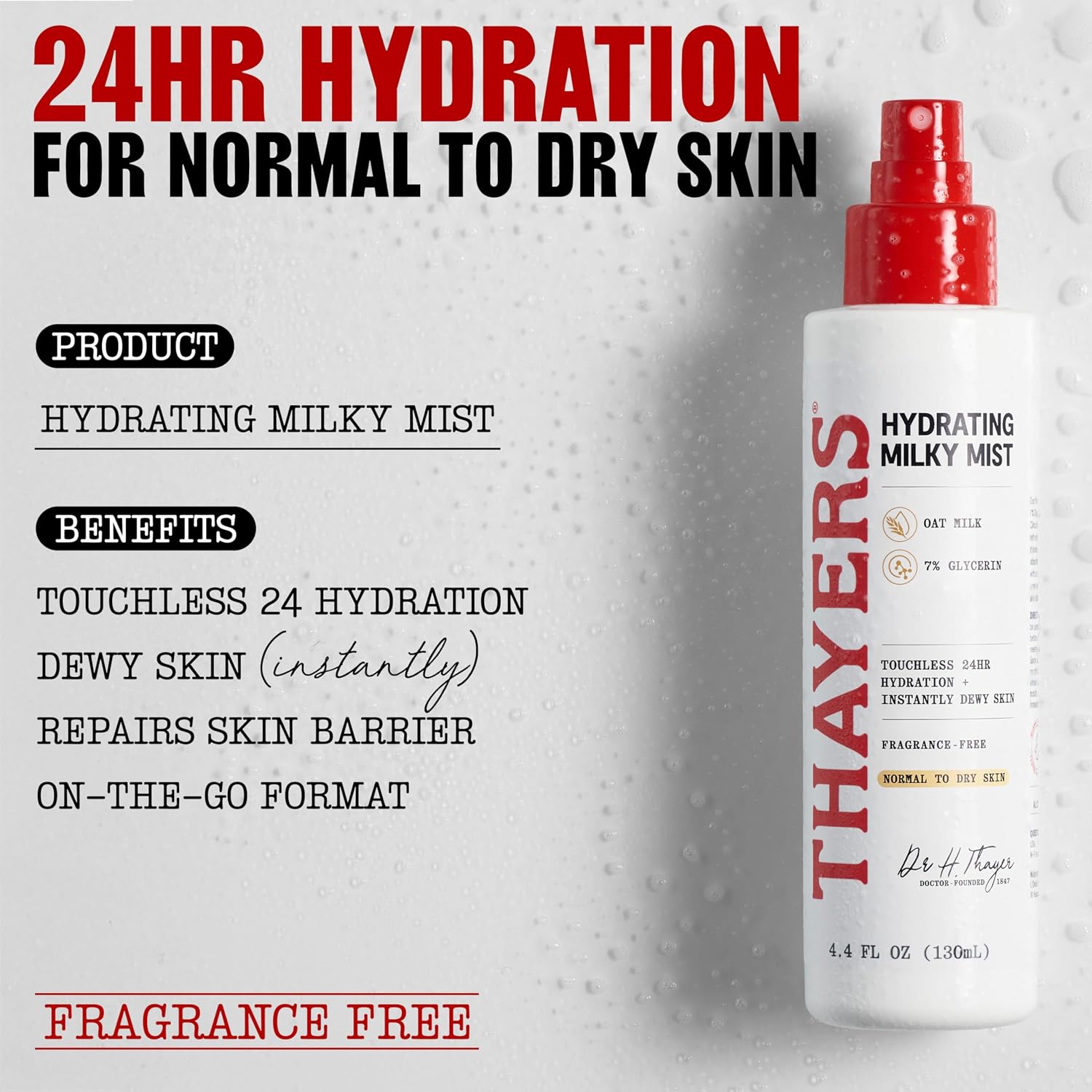 THAYERS SPRAY FACIAL CON LECHE DE AVENA Y 7% DE GLICERINA, ESPRAY FACIAL PARA REPARACIÓN DE BARRERAS CUTÁNEAS E HIDRATACIÓN - 2