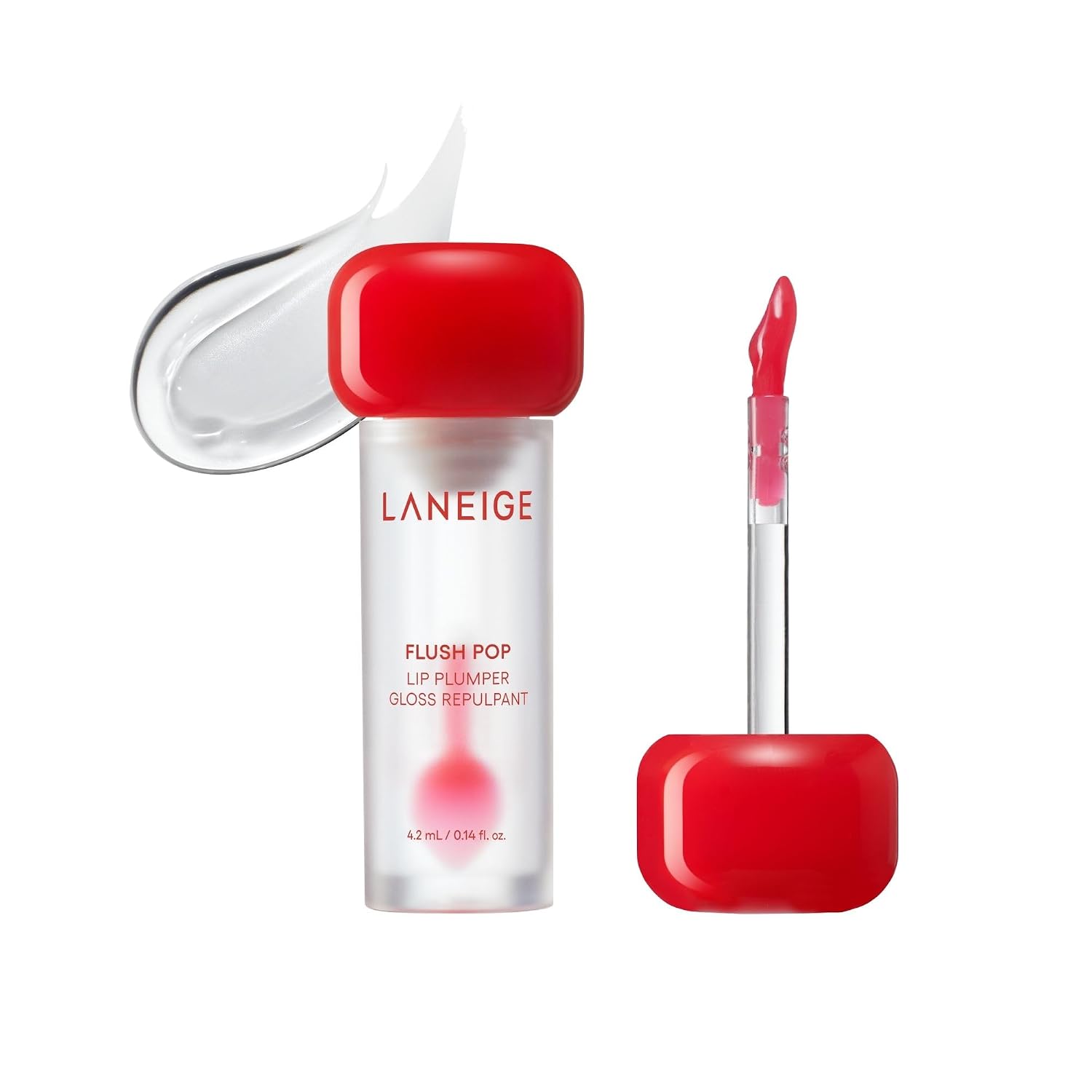 LANEIGE TUBO DE TRATAMIENTO DE BRILLO LABIAL FLUSH POP PEPTIDE GEL REFRESCANTE VOLUMINIZADOR Y VOLUMINIZADOR CUIDADO - 1