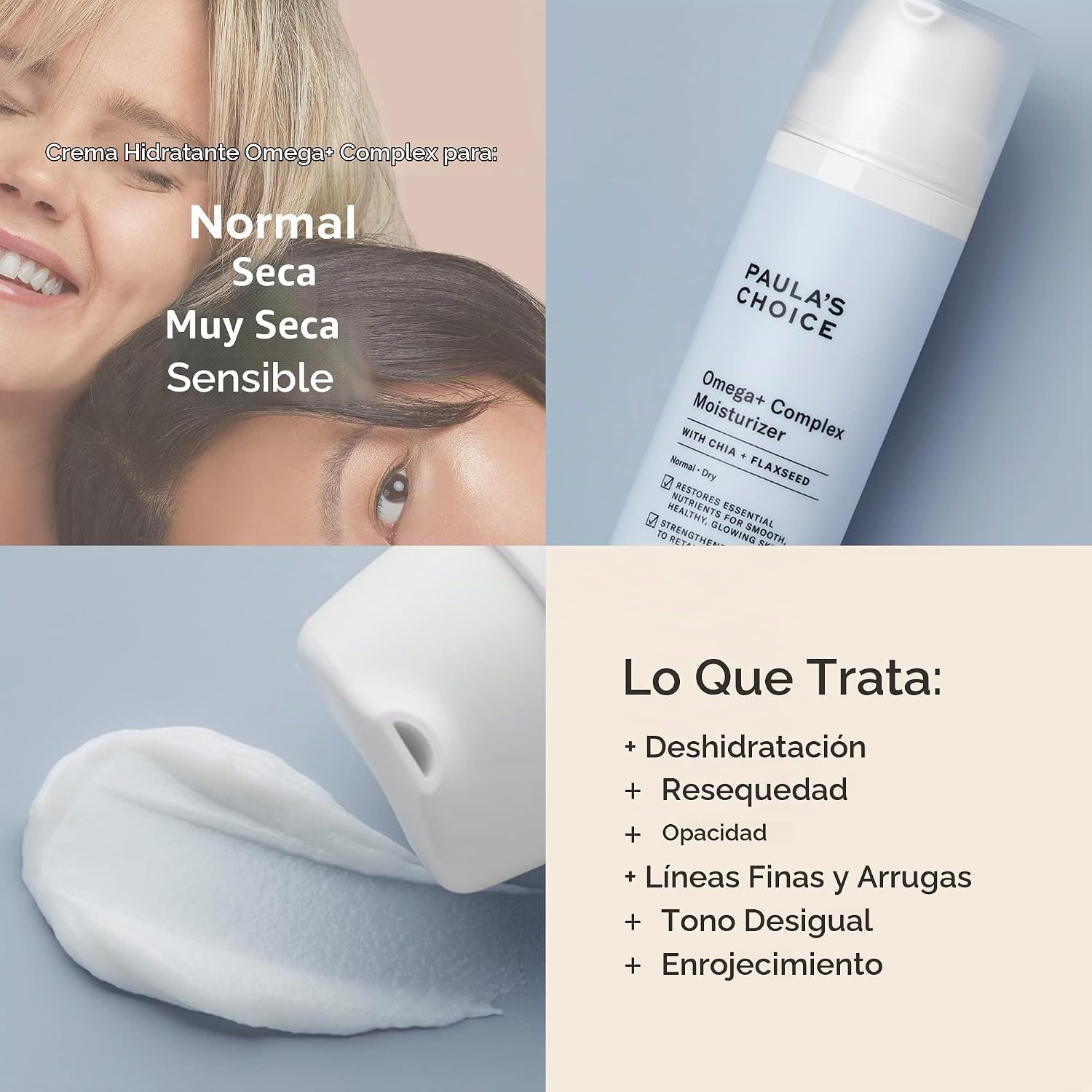 PAULA S CHOICE OMEGA COMPLEX - HIDRATANTE PARA LA CARA, MANTECA DE KARITÉ Y ACEITES VEGETALES, VITAMINA C PARA PIELES SECAS - 2