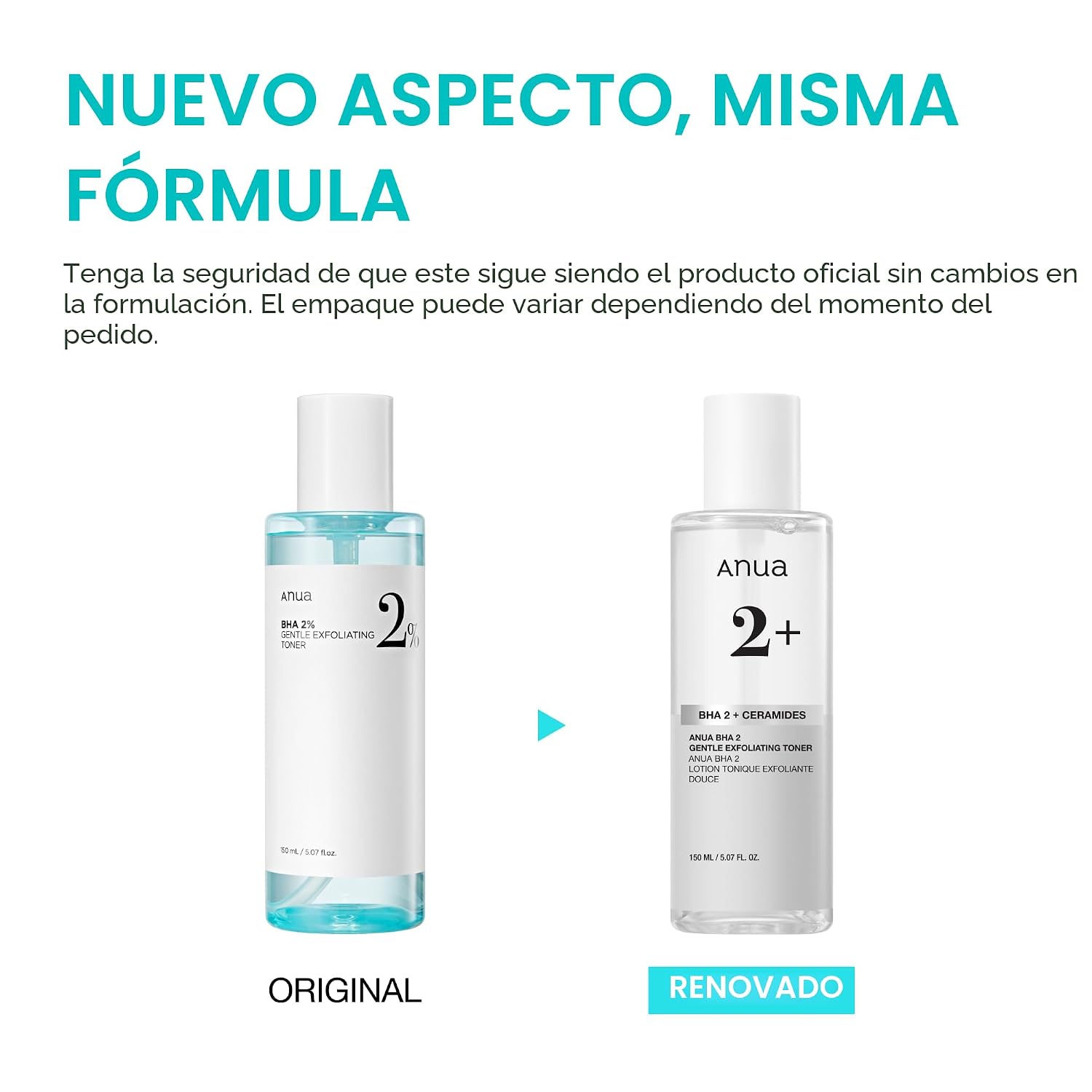 ANUA BHA 2% TÓNICO EXFOLIANTE SUAVE, EXFOLIANTE FACIAL SUAVE, ÁCIDO SALICÍLICO PARA POROS Y SEBUM, EXTRACTO DE ÁRBOL DEL TÉ, - 2