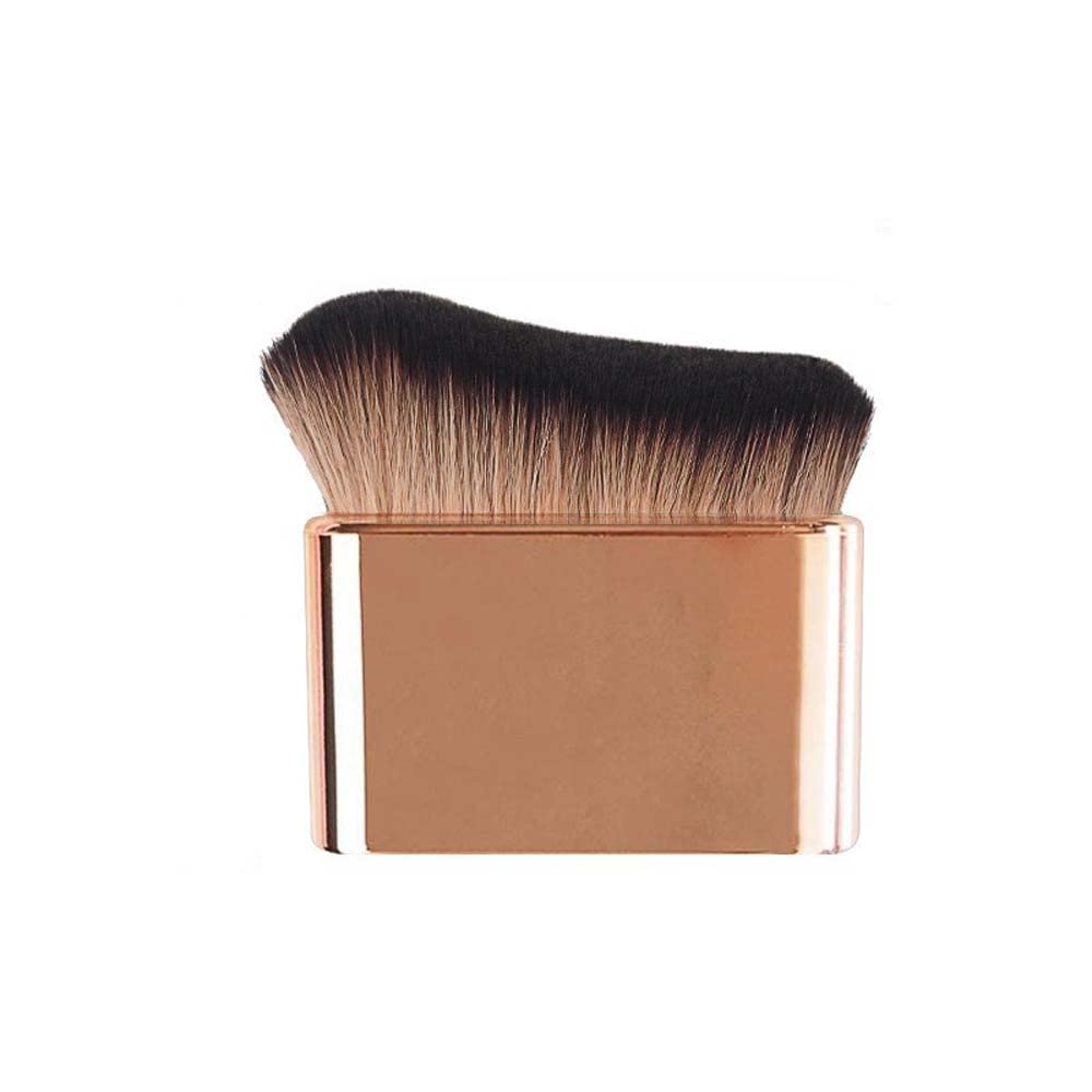 CEPILLO DE MEZCLA AUTOBRONCEADORA GRANDE, AUTOBRONCEADOR PROFESIONAL, KABUKI, POLVO, BASE, COLORETE, SOMBRA, BRONCEADOR, - 1