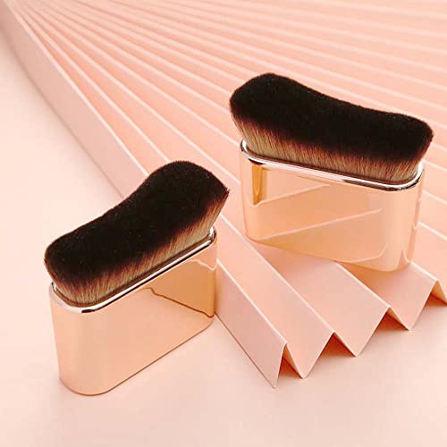 CEPILLO DE MEZCLA AUTOBRONCEADORA GRANDE, AUTOBRONCEADOR PROFESIONAL, KABUKI, POLVO, BASE, COLORETE, SOMBRA, BRONCEADOR, - 7