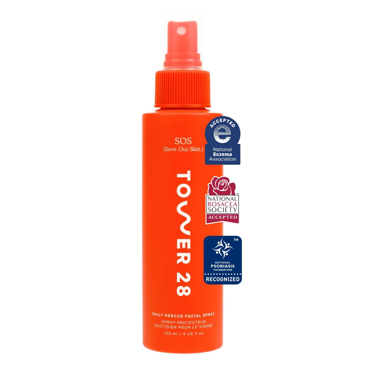TOWER 28 SOS DAILY RESCUE SPRAY DE ÁCIDO HIPOCLOROSO CALMANTE PARA ROSTRO 4 ONZAS - 1