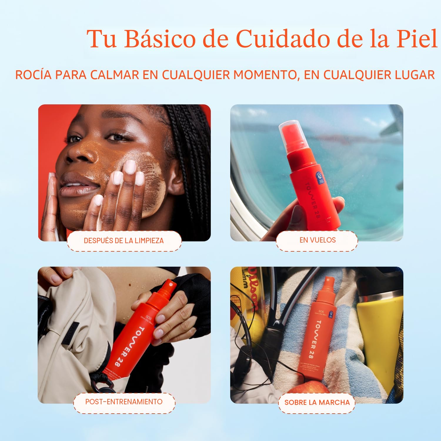 TOWER 28 SOS DAILY RESCUE SPRAY DE ÁCIDO HIPOCLOROSO CALMANTE PARA ROSTRO 4 ONZAS - 6