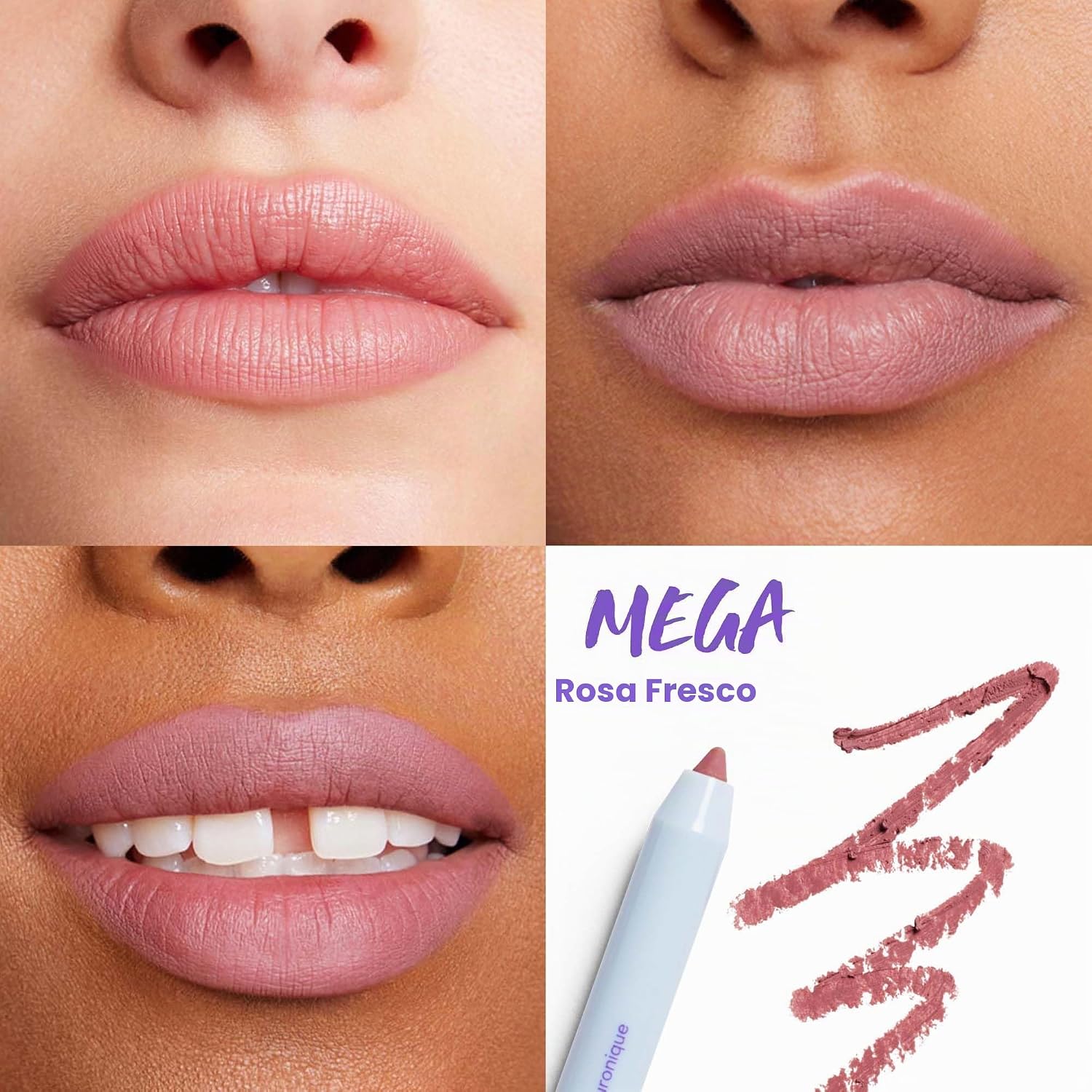 KOSAS HOTLINER - DELINEADOR DE LABIOS HIDRATANTE CON ÁCIDO HIALURÓNICO, ROSA FRÍO - 2