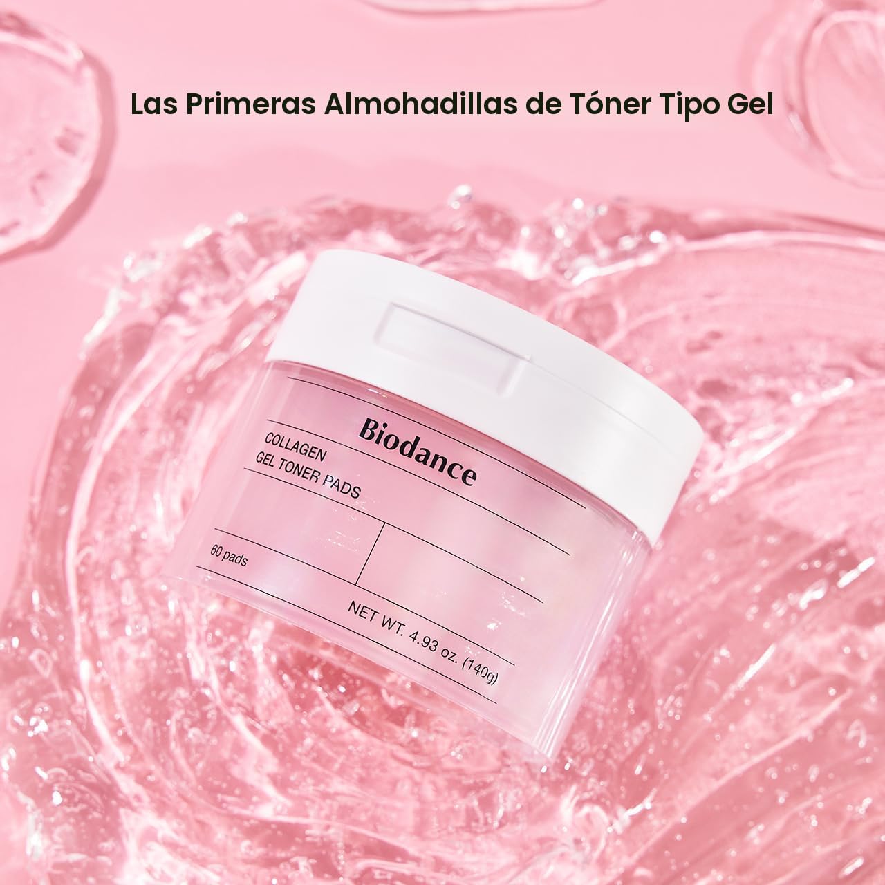 BIODANCE ALMOHADILLAS DE TÓNER DE GEL DE COLÁGENO, MINIMIZADOR DE POROS PARA LA CARA, MEJORA LA ELASTICIDAD, ALMOHADILLAS - 2