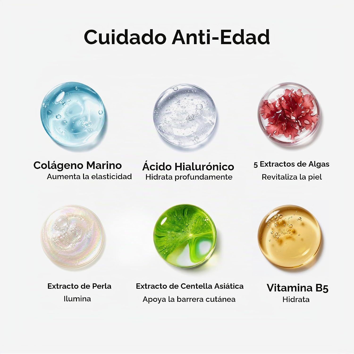 MAREE MASCARILLA FACIAL DE COLÁGENO CON ÁCIDO HIALURÓNICO MÁSCARA FACIAL EN LÁMINA PARA EL CUIDADO DE LA PIEL EXTRACTO - 6