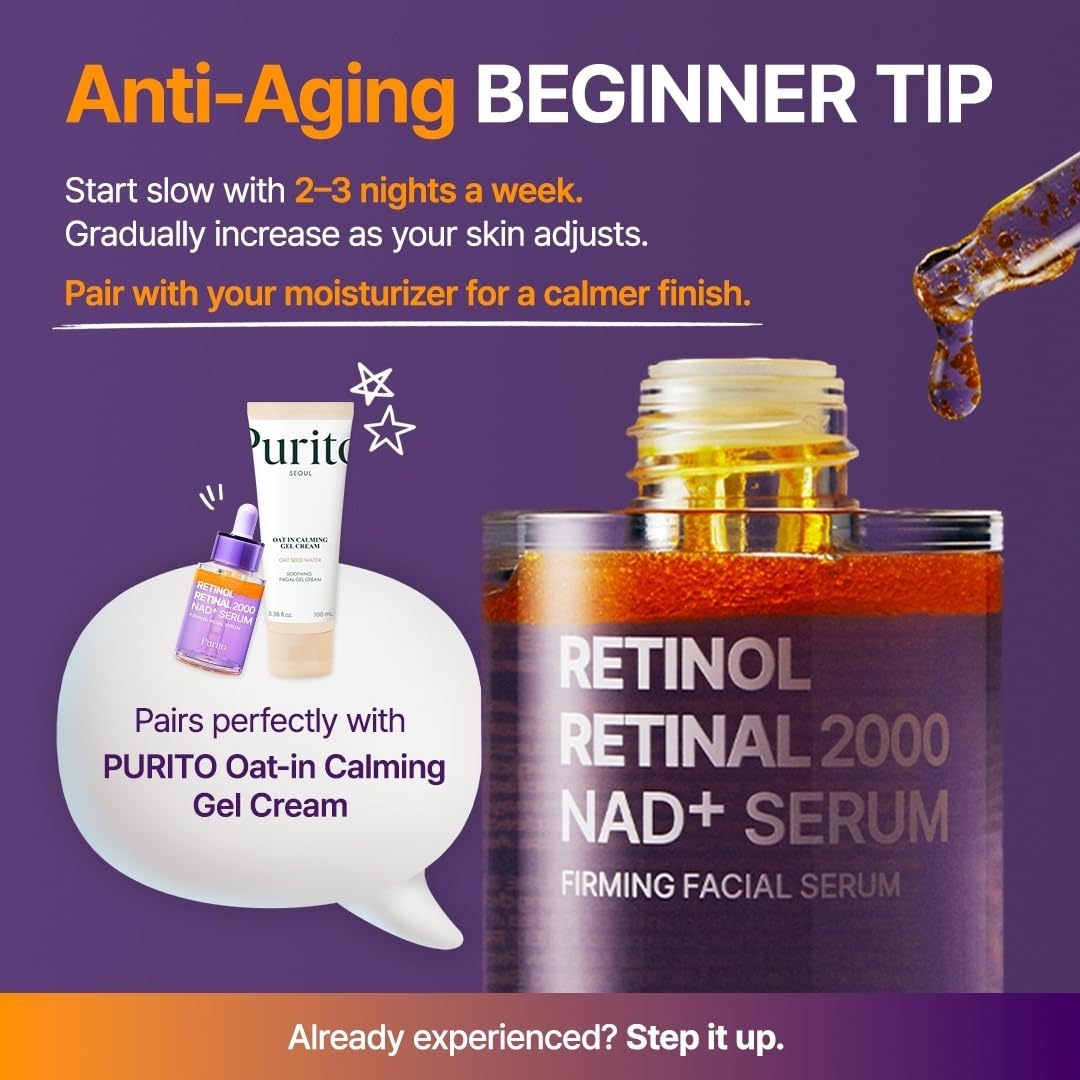 PURITO RETINOL SUERO RETINIANO CUIDADO ANTIENVEJECIMIENTO LIGERO COREANO - 7