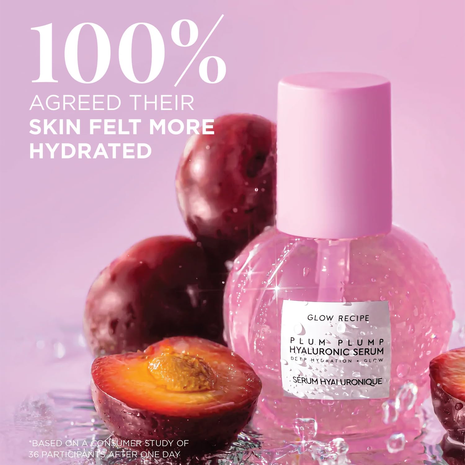 BRILLO GLOW RECIPE SUERO COREANO DE CUIDADO DE LA PIEL DE ÁCIDO HIALURÓNICO PLUM PLUMPING Y HIDRATANTE - SUERO FACIAL - 2