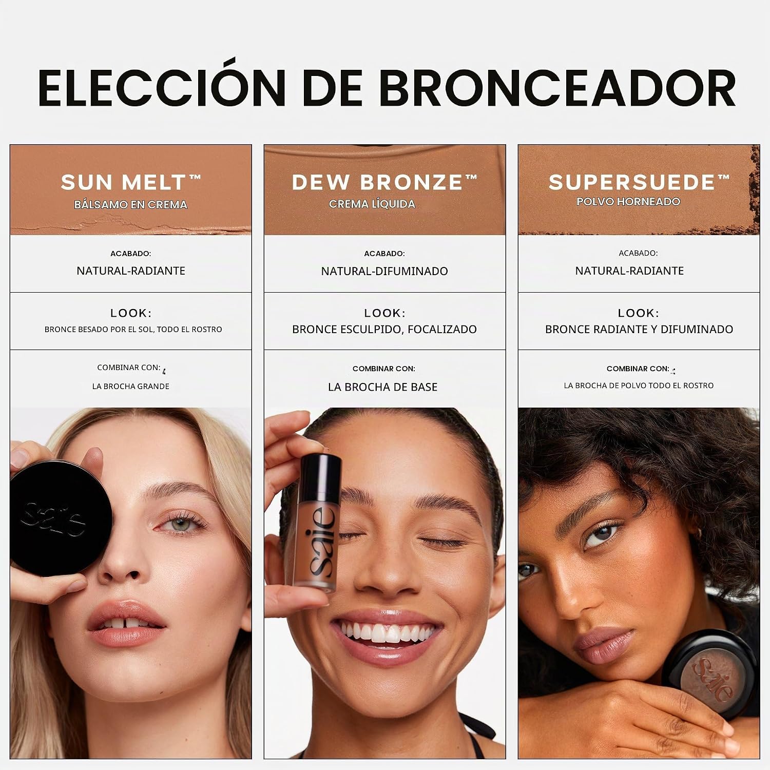 SAIE DEW BRONZE - BARRA BRONCEADORA LÍQUIDA HIDRATANTE PARA UN BRILLO BESADO POR EL SOL - BARRA DE CONTORNO LÍQUIDO - 7