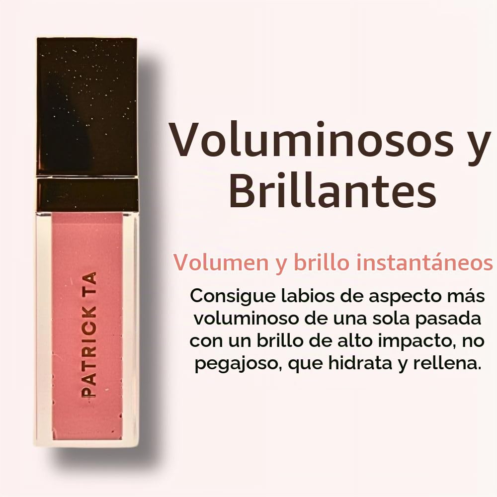 PATRICK TA BRILLO DE LABIOS VOLUMINOSO DE GRAN VOLUMEN, DI MENOS, ROSA LECHOSO INTENSO, SUPERFICIAL - 2