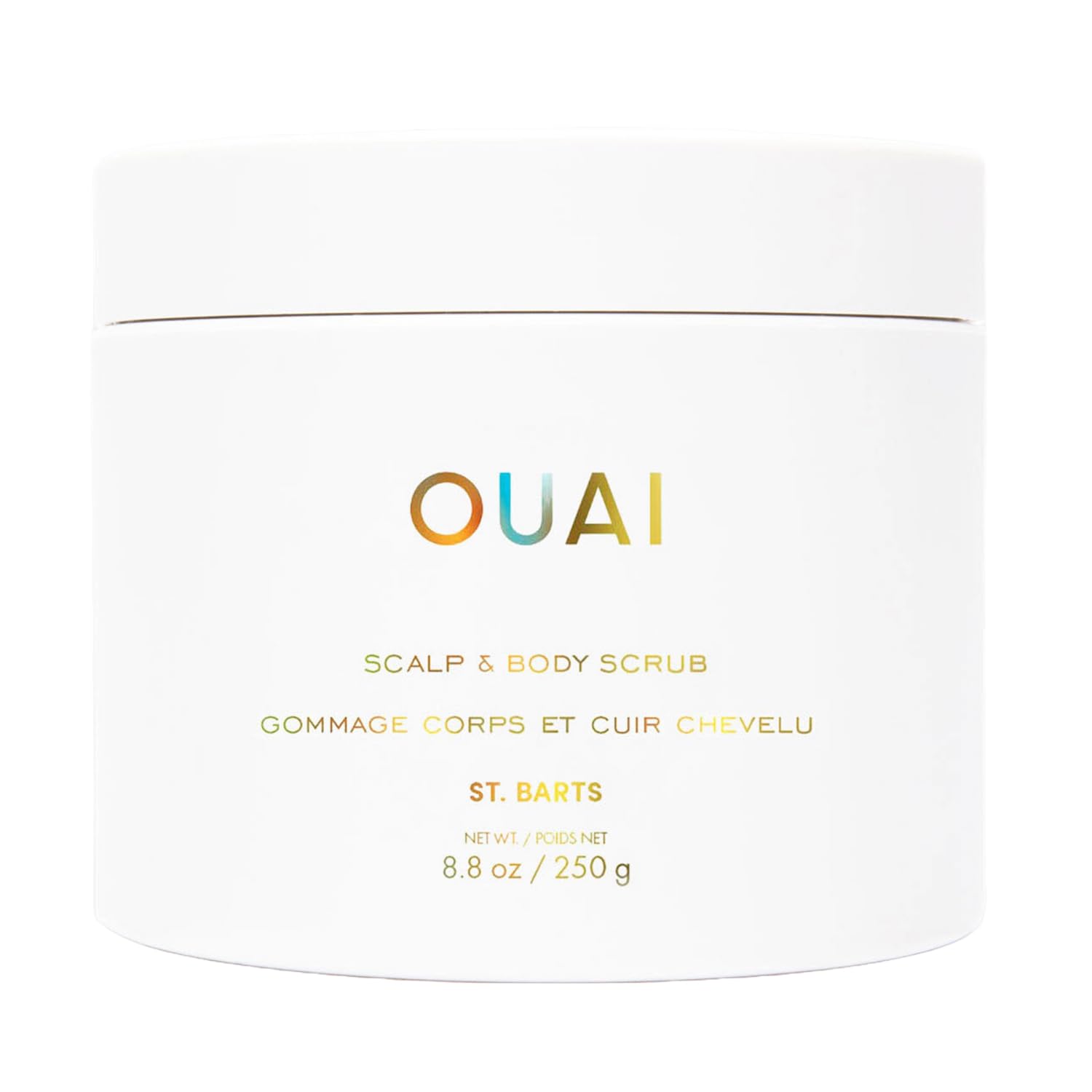 OUAI ST. BARTS - EXFOLIANTE CORPORAL CON MEZCLA DE AZÚCAR Y ACEITE DE COCO PARA PIEL SUAVE E HIDRATADA, EXFOLIANTE SUAVE - 1