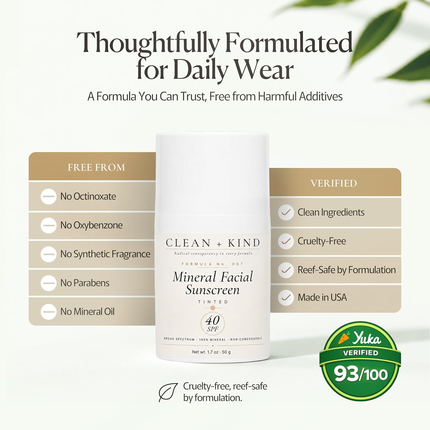 PROTECTOR SOLAR FACIAL TEÑIDO SPF 40 CON ÓXIDO DE HIERRO, HIDRATANTE MINERAL SEBO, NIACINAMIDA, ÁCIDO HIALURÓNICO Y VITAMINA - 4