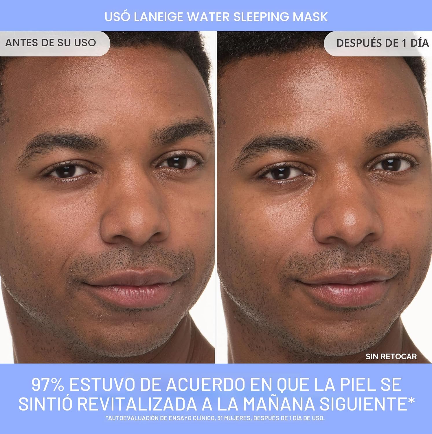 MÁSCARA PARA DORMIR DE AGUA: MASCARILLA FACIAL HIDRATANTE COREANA DURANTE LA NOCHE CON MEZCLA DE ÁCIDO HIALURÓNICO - 5