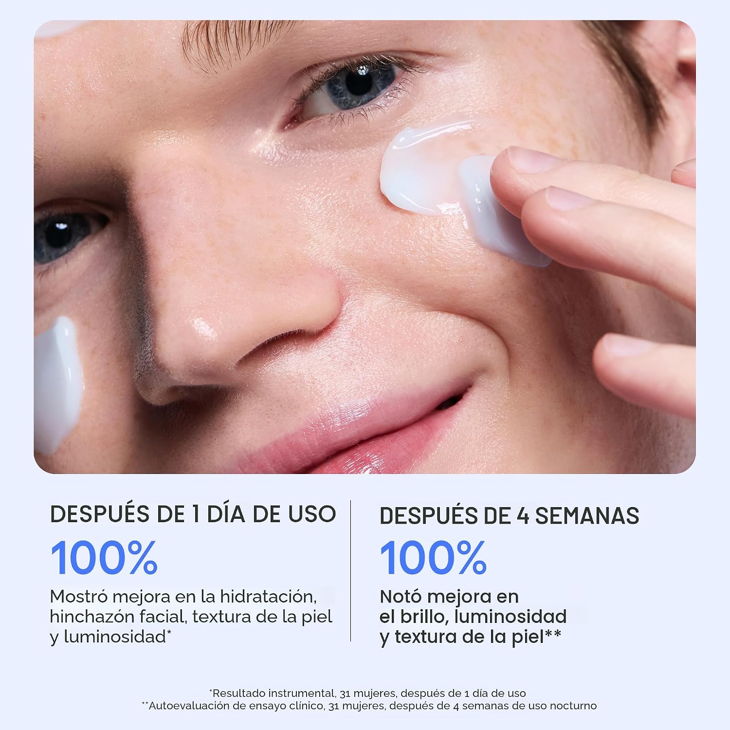 MÁSCARA PARA DORMIR DE AGUA: MASCARILLA FACIAL HIDRATANTE COREANA DURANTE LA NOCHE CON MEZCLA DE ÁCIDO HIALURÓNICO - 6