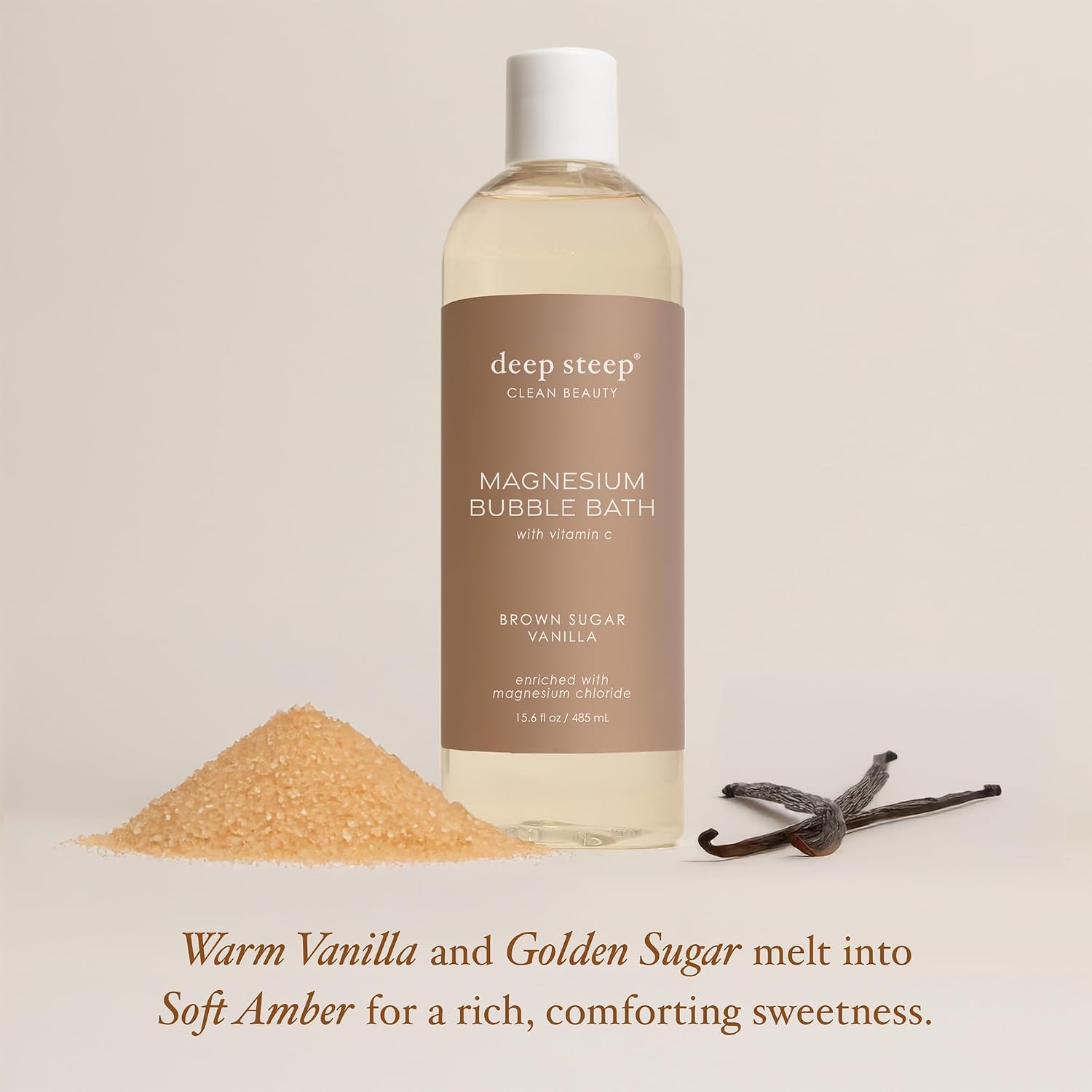 DEEP STEEP BAÑO DE BURBUJAS DE MAGNESIO, 15.6 ONZAS, REMOJO ESPUMOSO CON MAGNESIO, ACEITE DE COCO, ALOE, VITAMINA C, MANTECA - 3