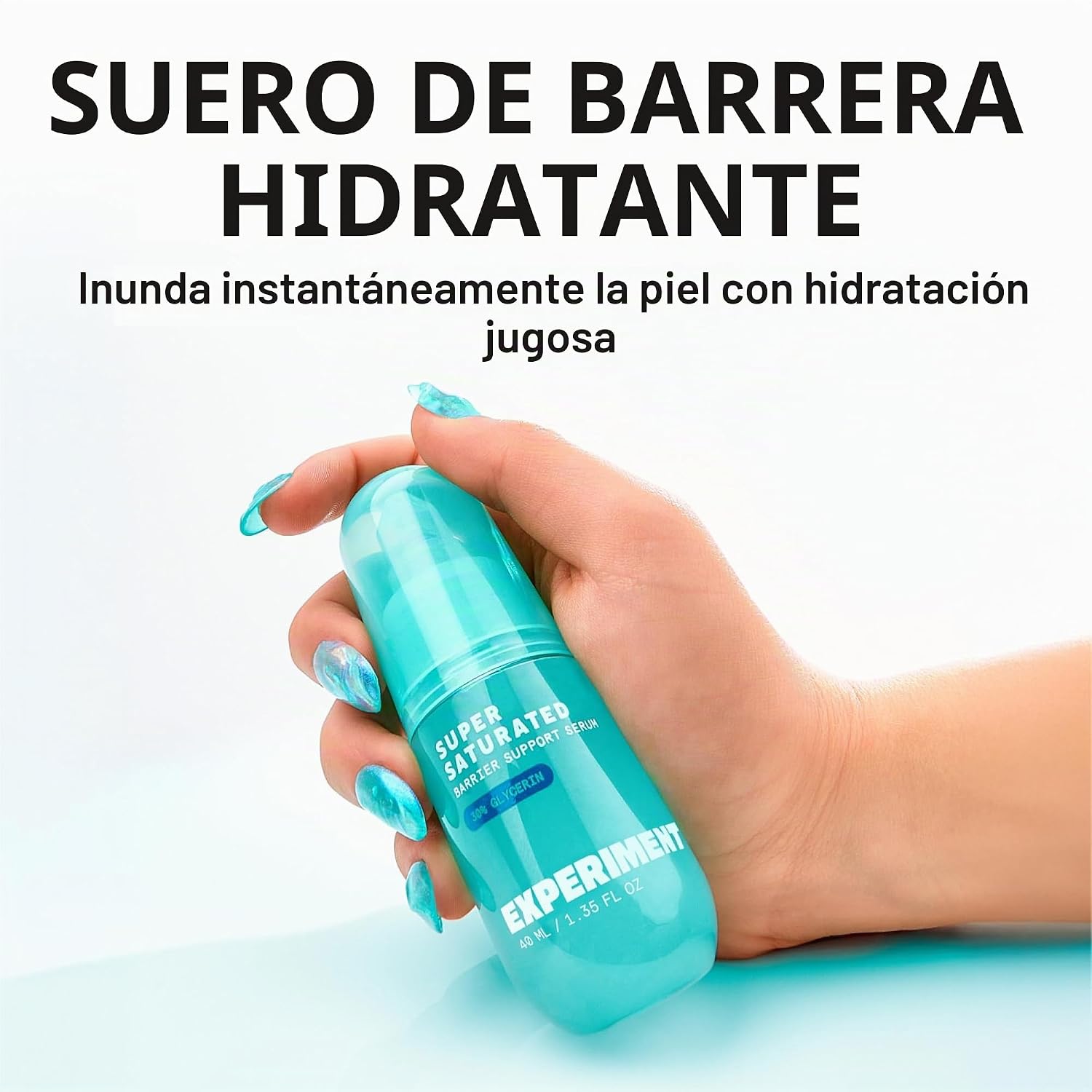EXPERIMENT SUERO DE BARRERA ULTRA HIDRATANTE SÚPER SATURADO - 30% GLICERINA, ÁCIDO POLIGLUTÁMICO NOPAL PARA HIDRATACIÓN - 2